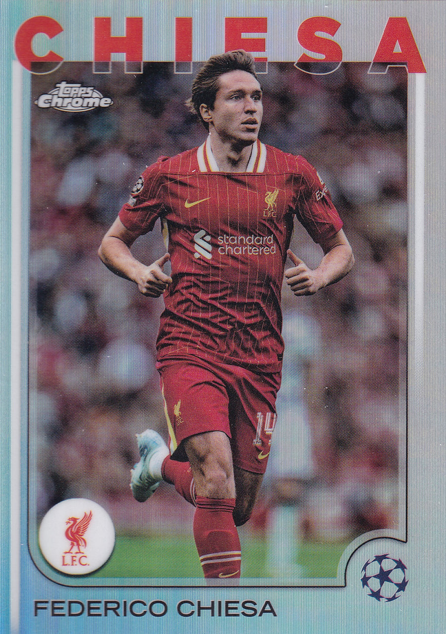 124. FEDERICO CHIESA - LIVERPOOL FC - SILVER REFRACTOR