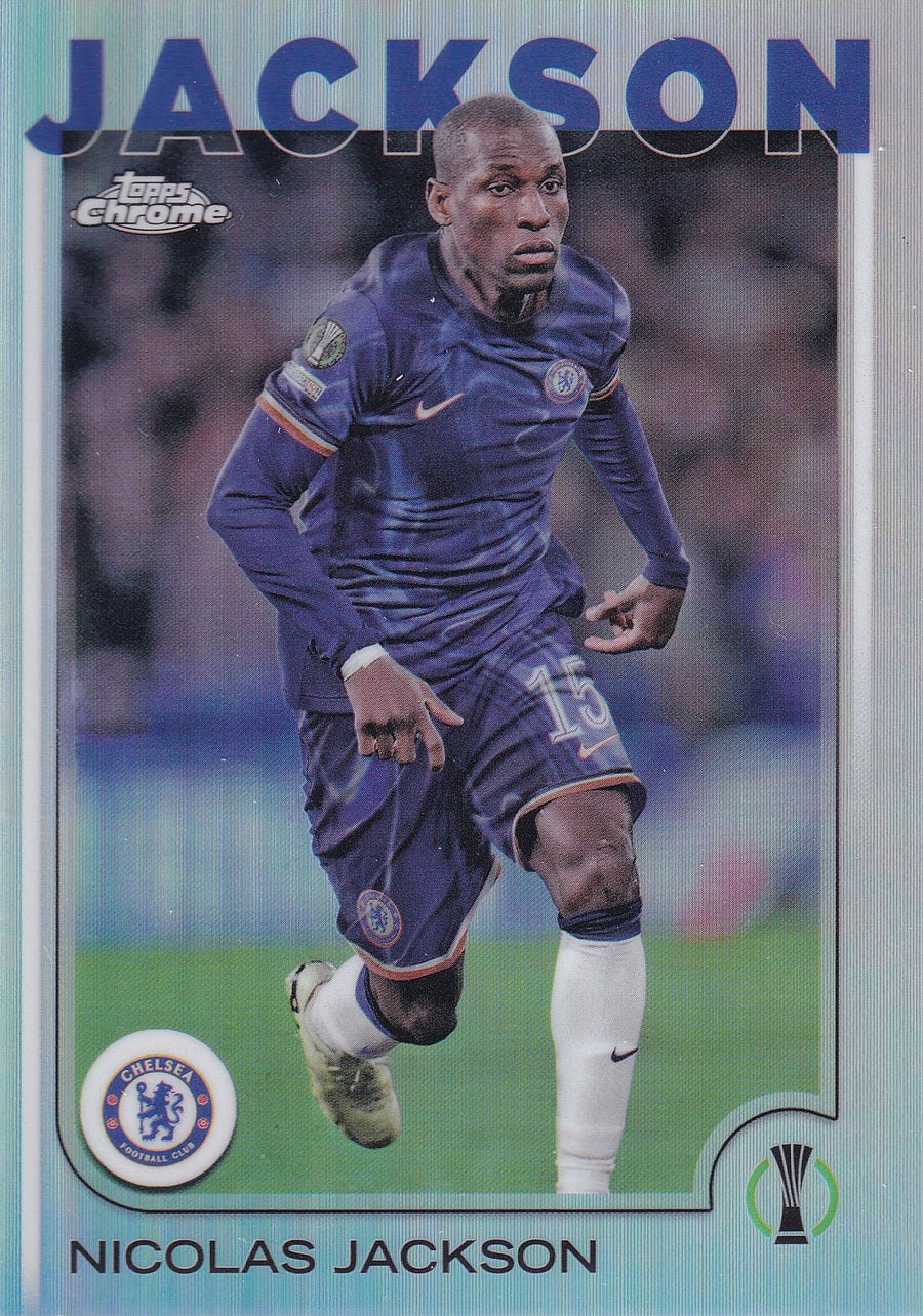 041. NICOLAS JACKSON - CHELSEA FC - SILVER REFRACTOR