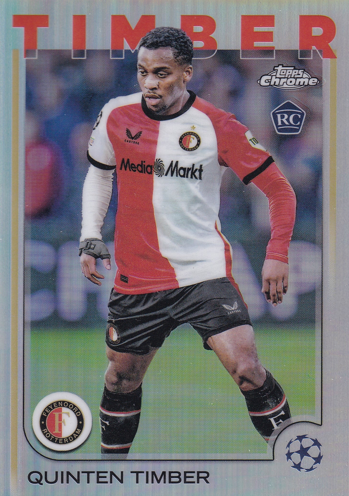 043. QUINTEN TIMBER - FEYENOORD - ROOKIE CARD - SILVER REFRACTOR