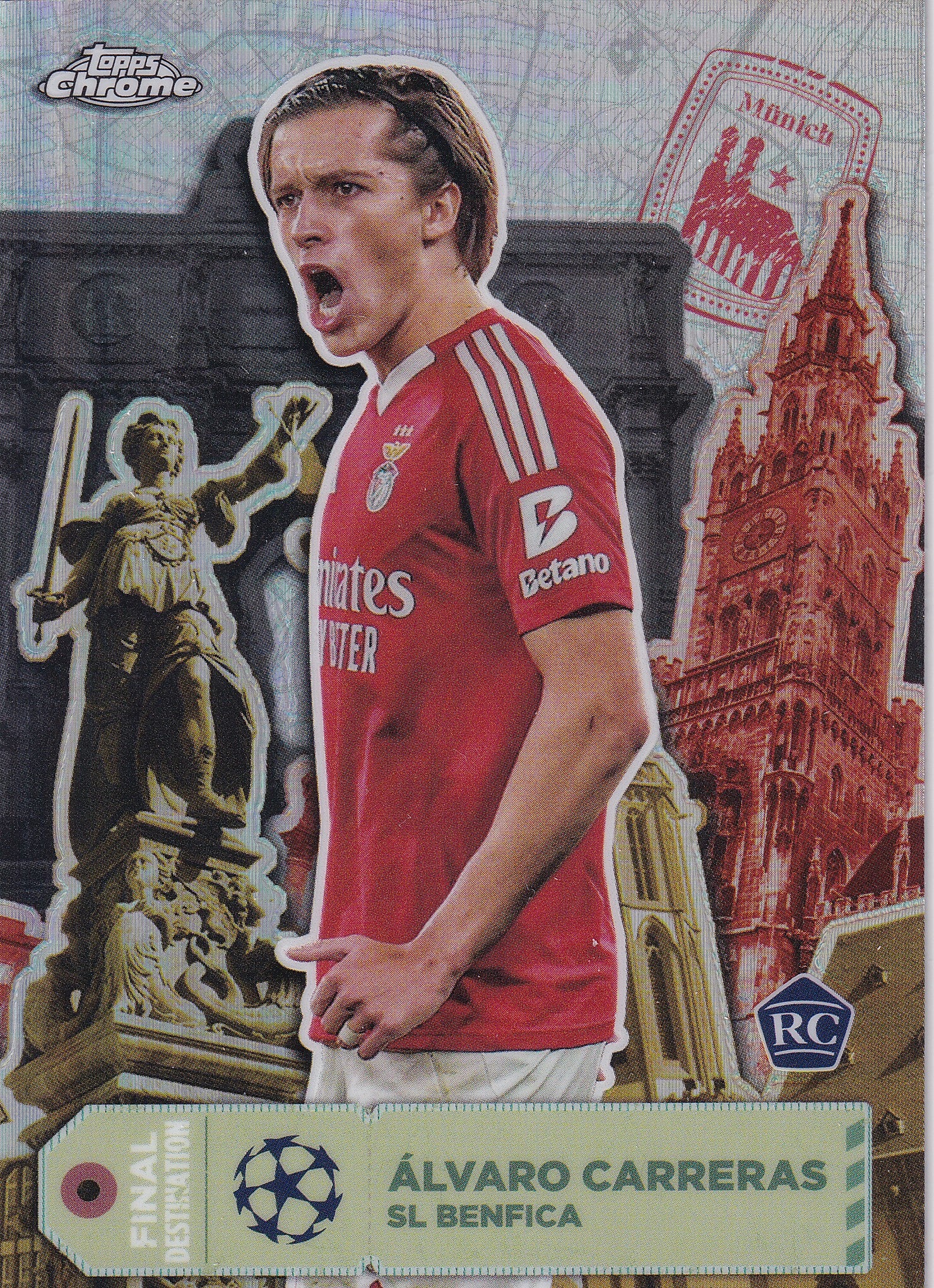FD-34. ALVARO CARRERAS - SL BENFICA - ROOKIE CARD - FINAL DESTINATION