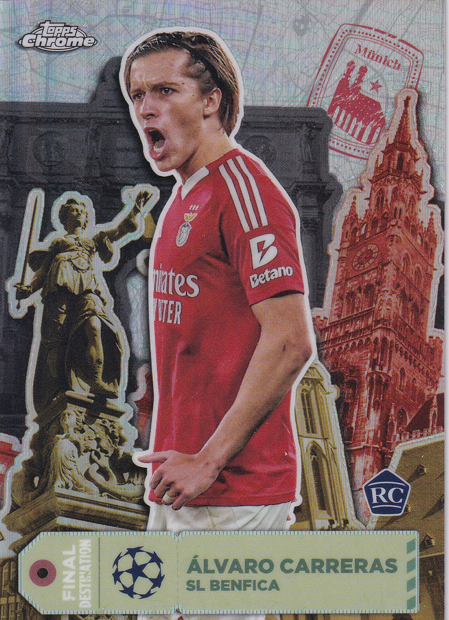 FD-34. ALVARO CARRERAS - SL BENFICA - ROOKIE CARD - FINAL DESTINATION