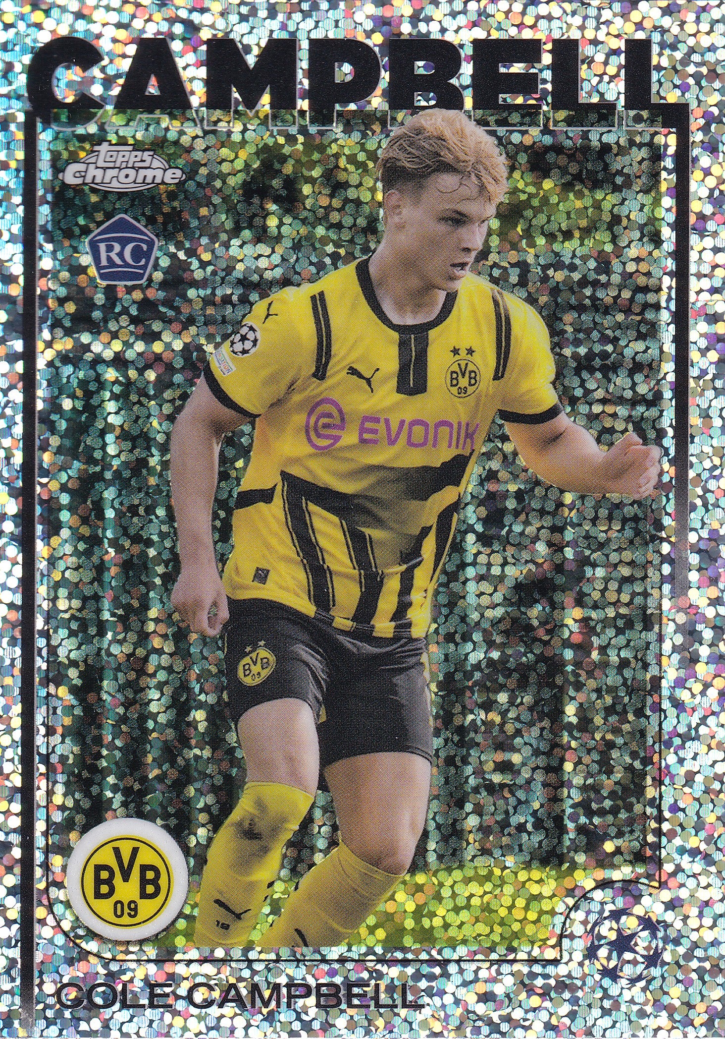 191. COLE CAMPBELL - BORUSSIA DORTMUND - ROOKIE CARD - HYPER PRIZM