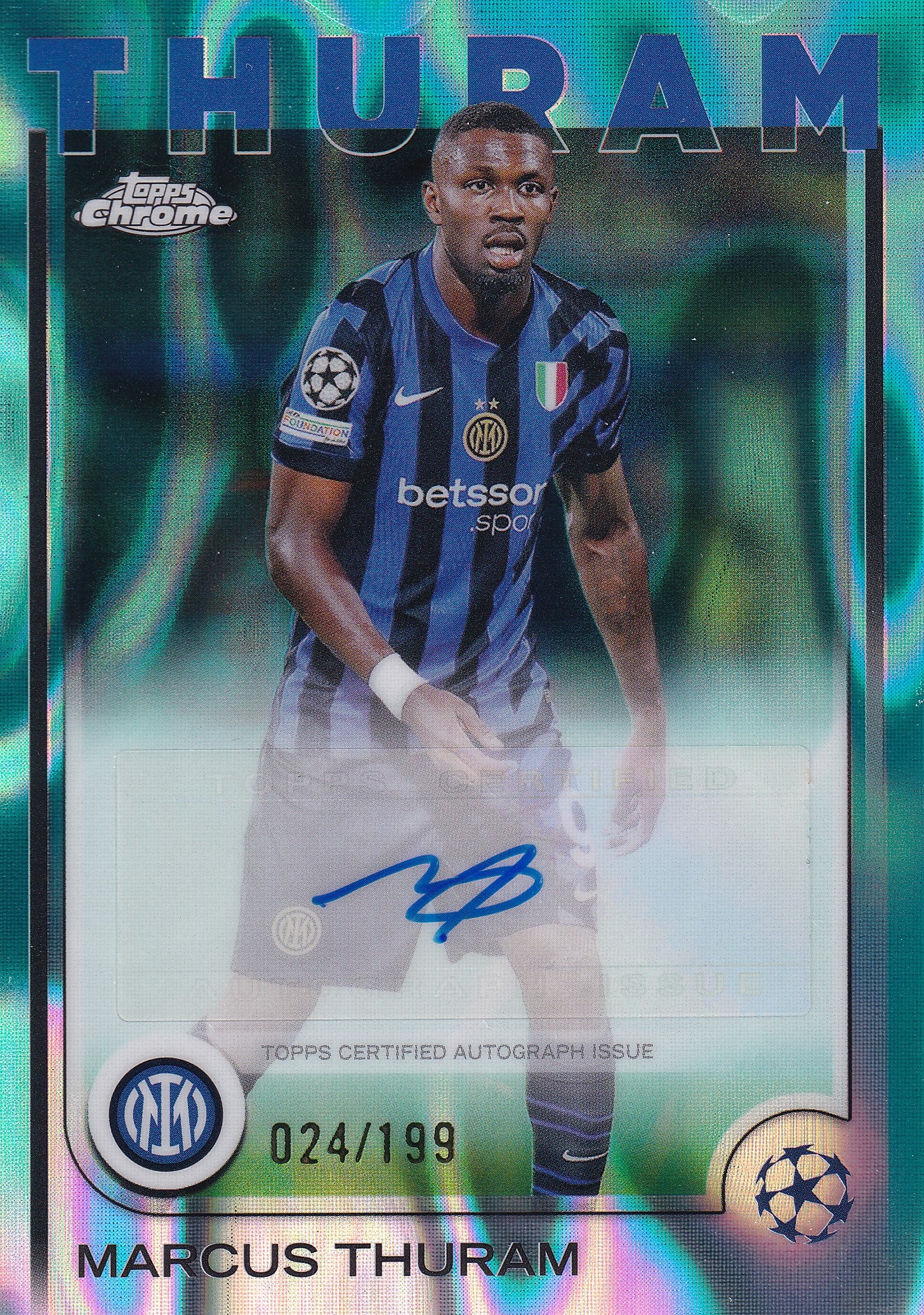 CA-TR. MARCUS THURAM - FC INTERNAZIONALE MILANO - AQUA LAVA AUTO /199