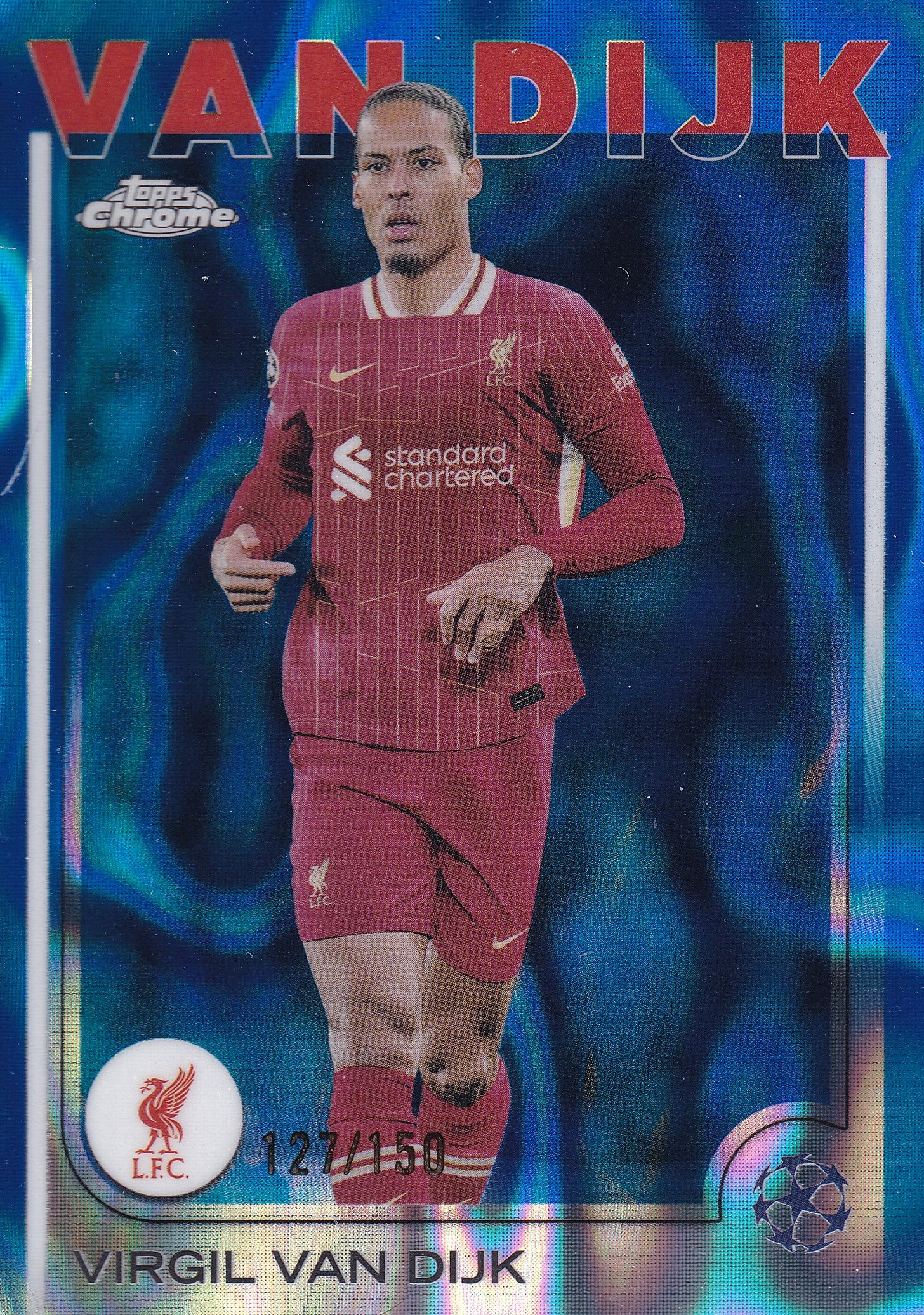 044. VIRGIL VAN DIJK - LIVERPOOL - BLUE LAVA /150
