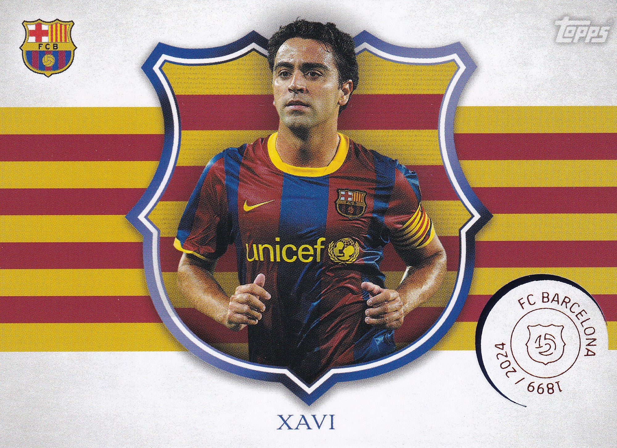 CA-1. XAVI HERNANDES - FC BARCELONA - CAPTAIN