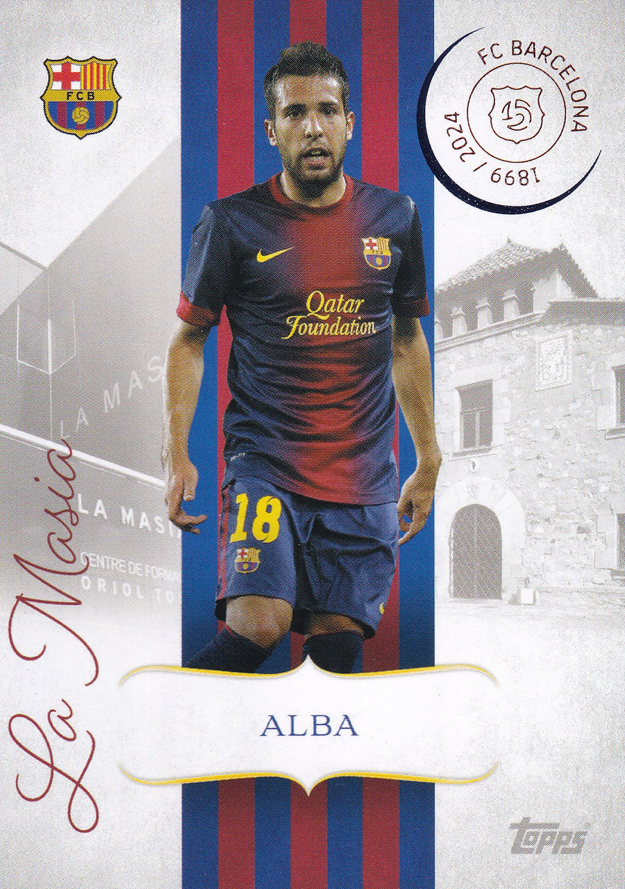 LM-01. JORDI ALBA - FC BARCELONA - LA MASIA