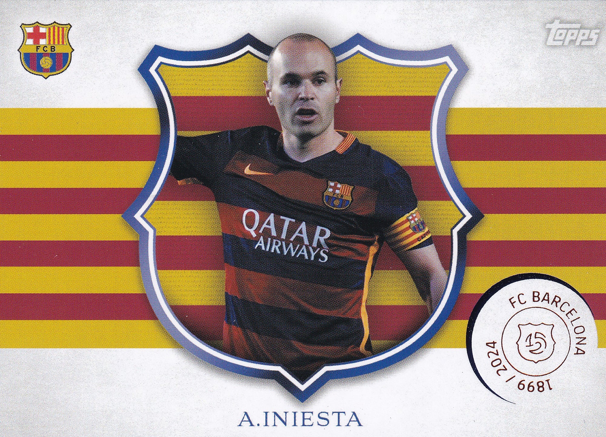 CA-2. ANDRES INIESTA - FC BARCELONA - CAPTAIN