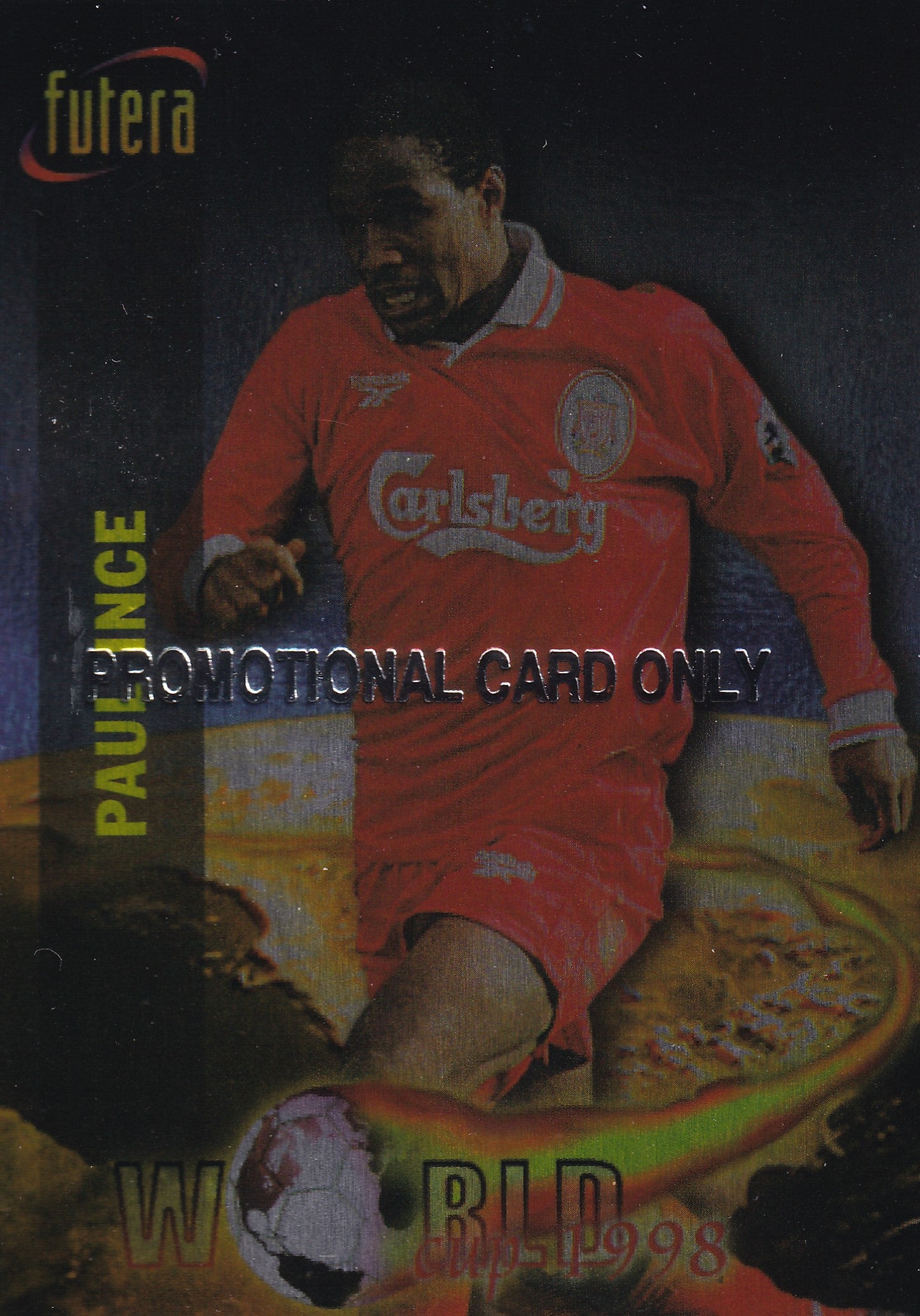 075. PAUL INCE - LIVERPOOL - WORLD CUP 1998 - PROMOTIONAL CARD ONLY