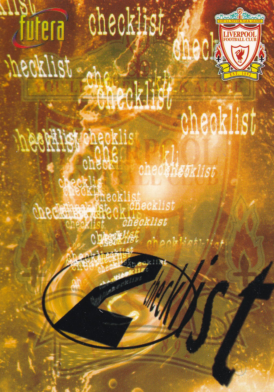 098. CHECKLIST 2 - LIVERPOOL FUTERA 1998