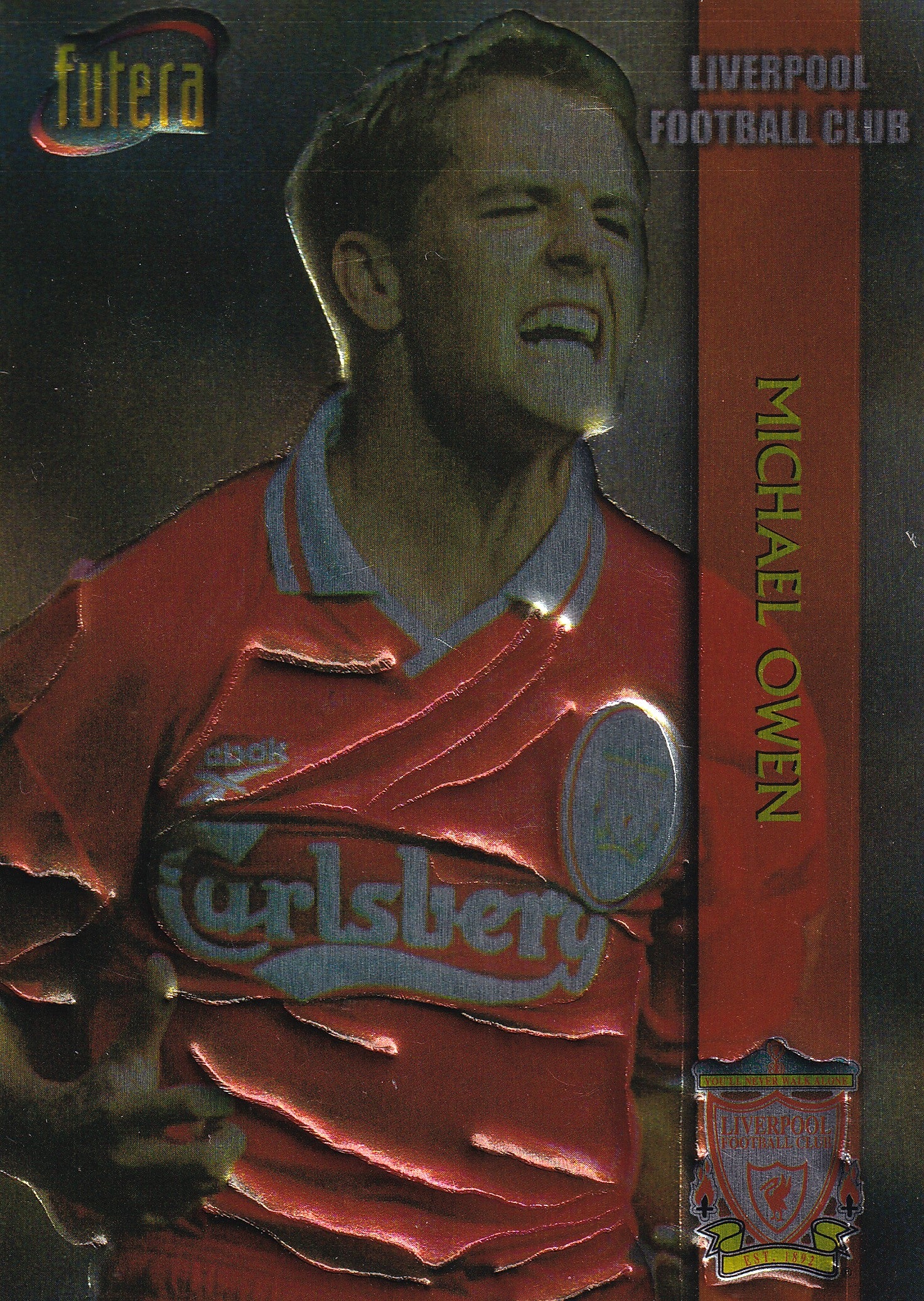 005. MICHAEL OWEN - LIVERPOOL - EMBOSED SILVER FOIL