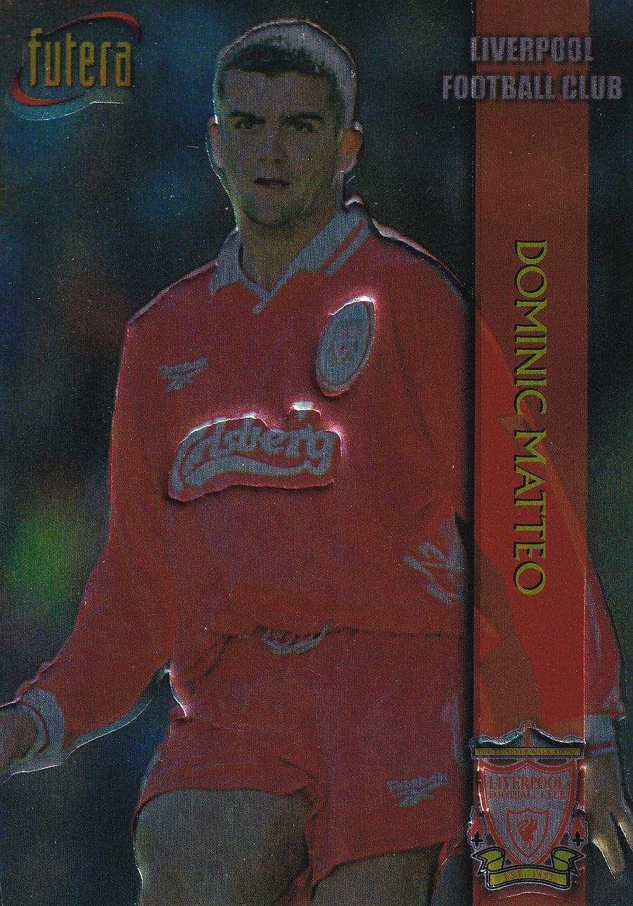 002. DOMINIC MATTEO - LIVERPOOL - EMBOSED SILVER FOIL
