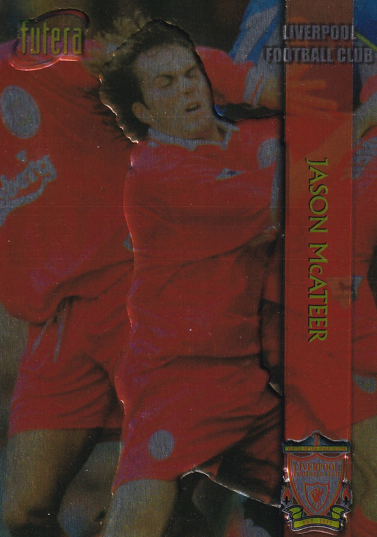 008. JASON McATEER - LIVERPOOL - EMBOSED SILVER FOIL
