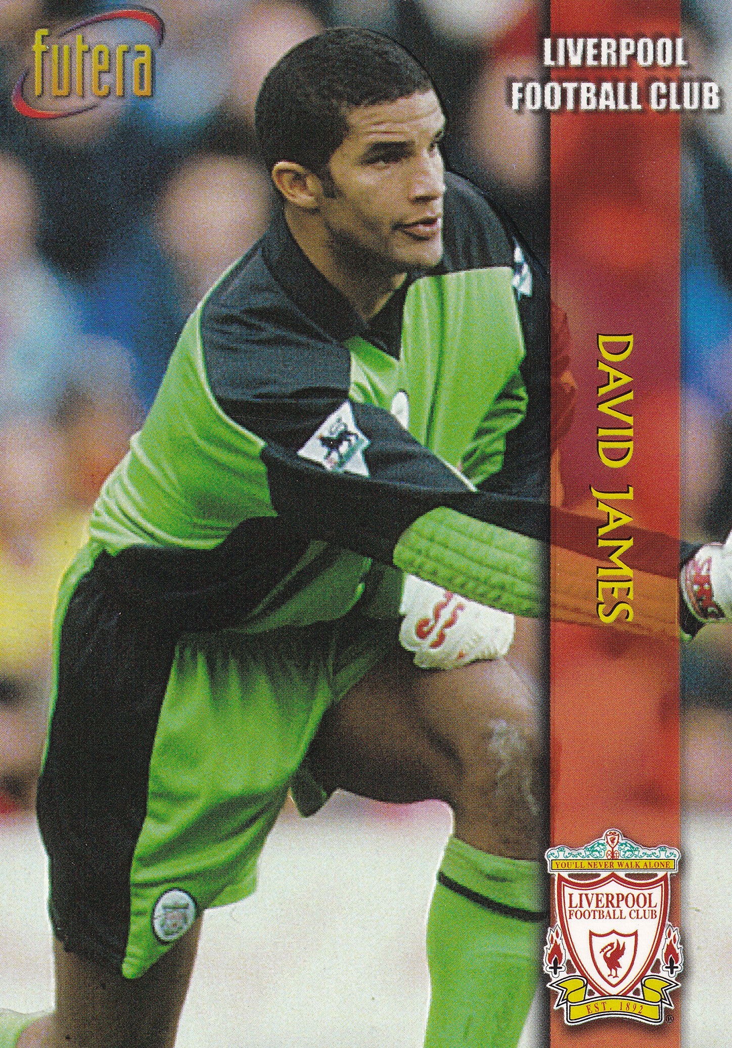 014. DAVID JAMES - LIVERPOOL - EMBOSED