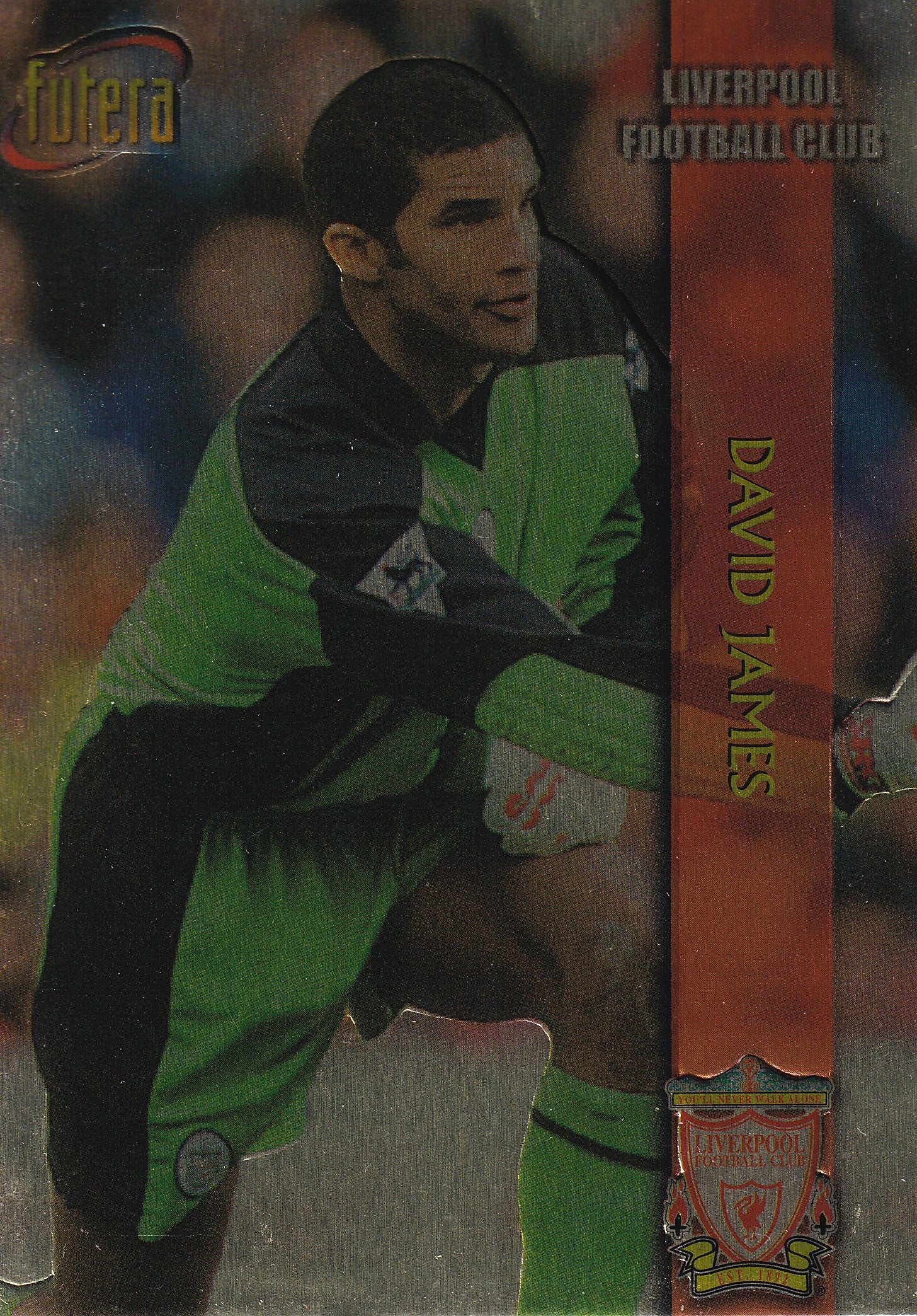 014. DAVID JAMES - LIVERPOOL - EMBOSED SILVER FOIL