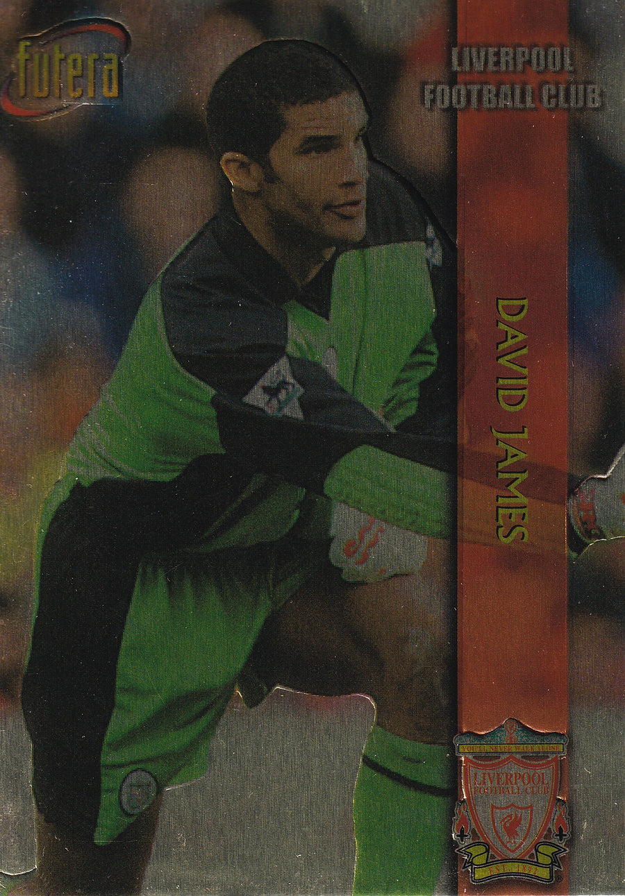 014. DAVID JAMES - LIVERPOOL - EMBOSED SILVER FOIL