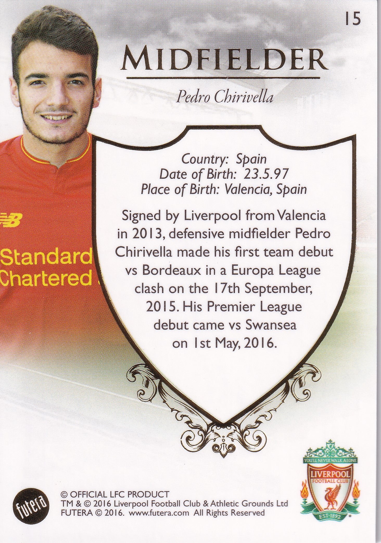 015. PEDRO CHIRIVELLA - LIVERPOOL