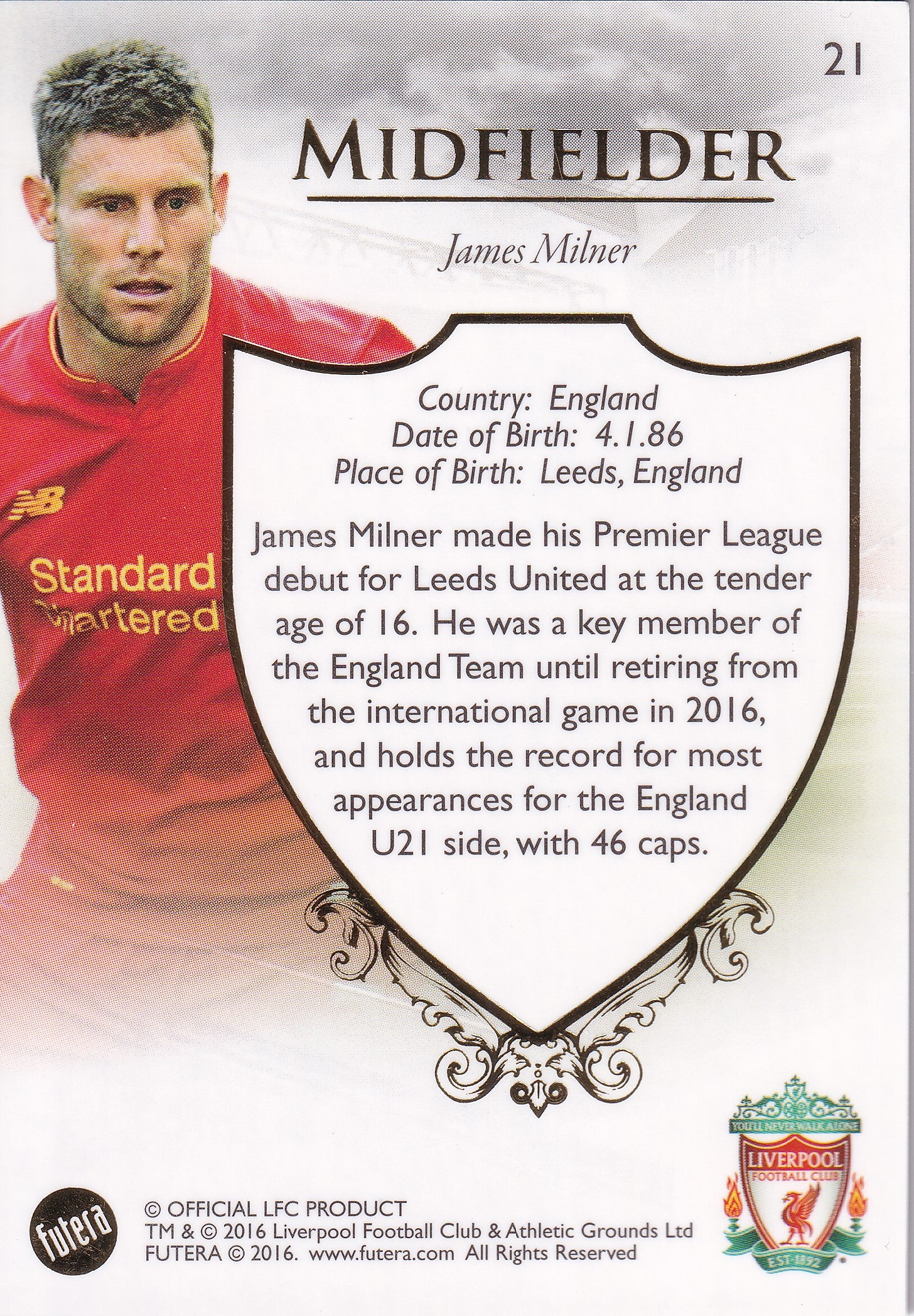 021. JAMES MILER - LIVERPOOL