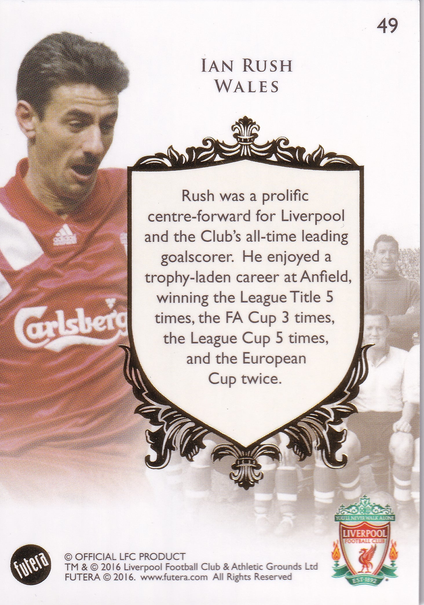049. IAN RUSH - LIVERPOOL - THE GREATS