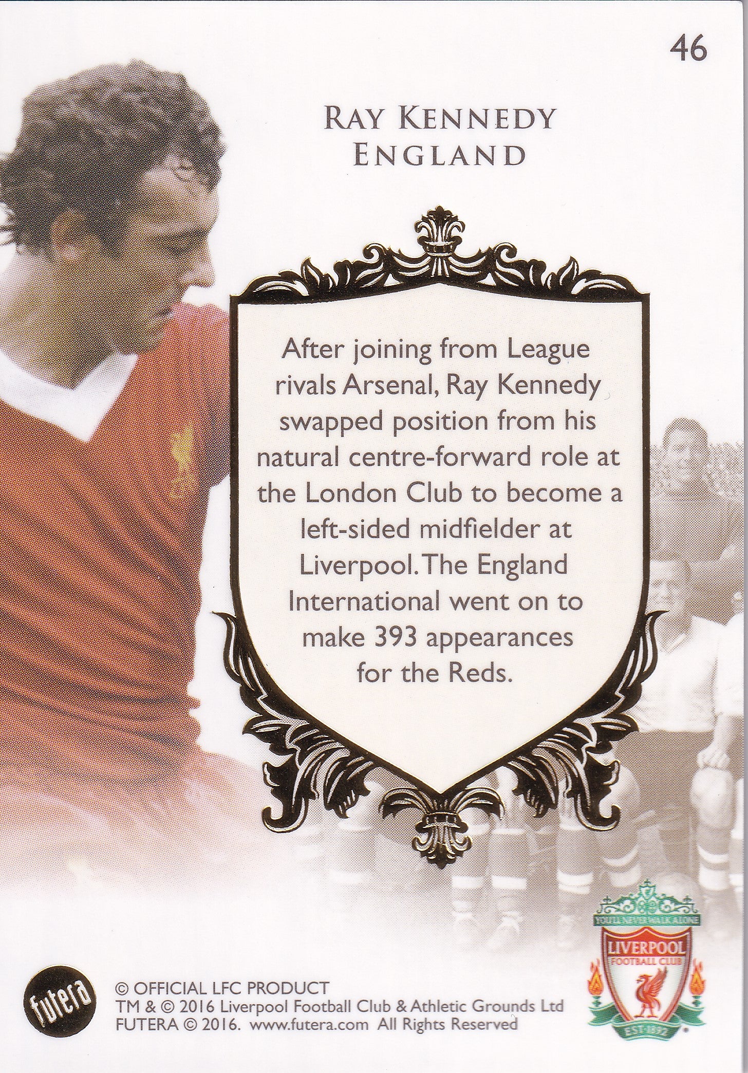 046. RAY KENNEDY - LIVERPOOL - THE GREATS