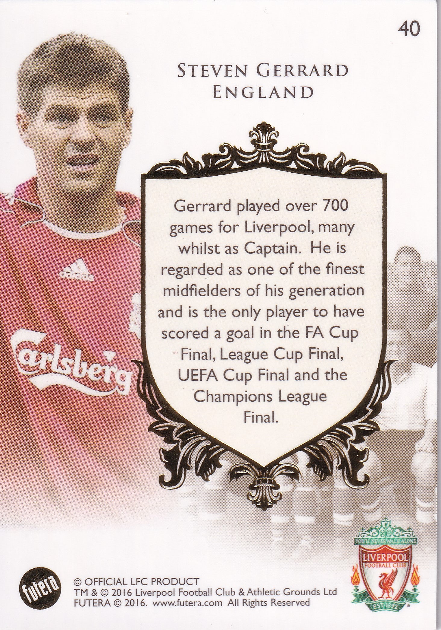 040. STEVEN GERRARD - LIVERPOOL - THE GREATS