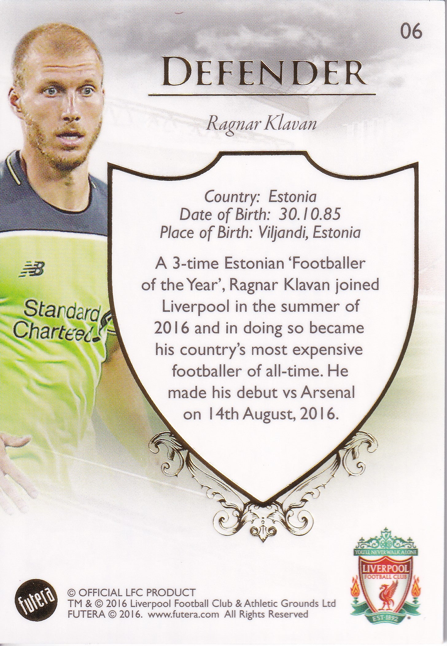 006. RAGNAR KLAVAN - LIVERPOOL