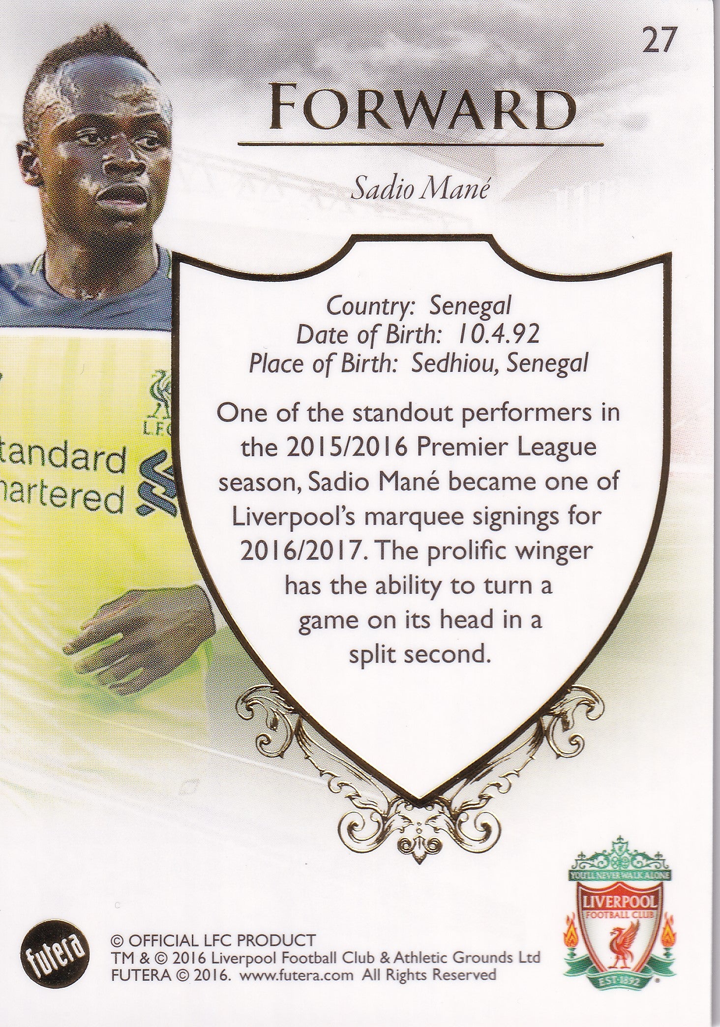 027. SADIO MANE - LIVERPOOL