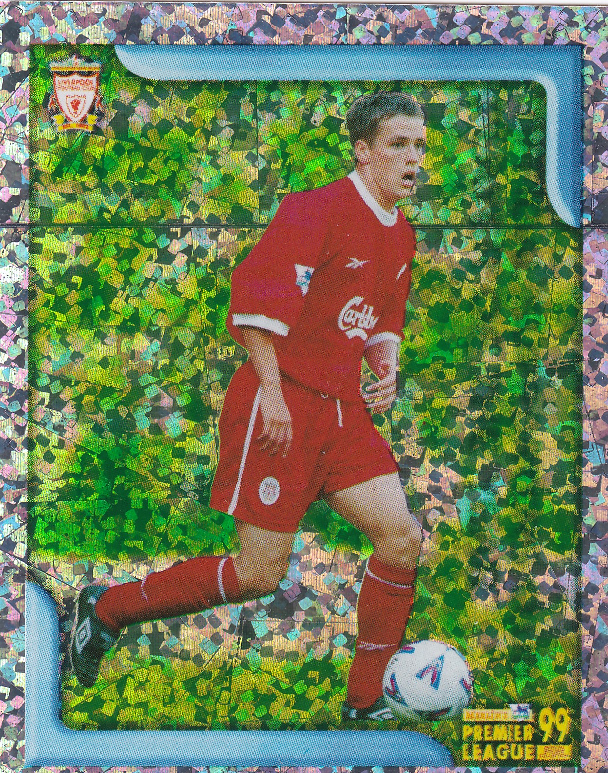 305. MICHAEL OWEN - LIVERPOOL - SUPER REFRACTOR - GREEN FOIL