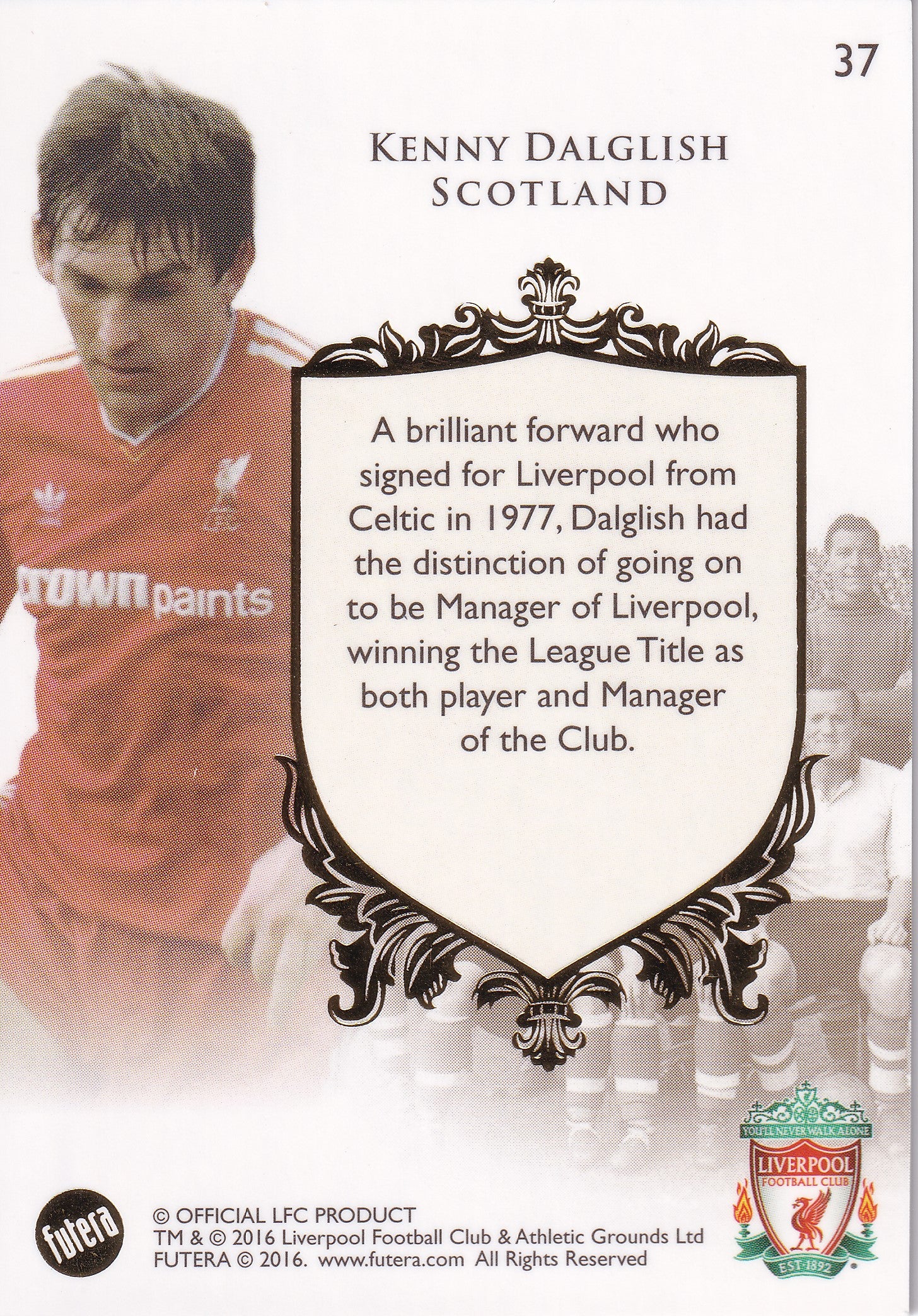 037. KENNY DALGLISH - LIVERPOOL - THE GREATS