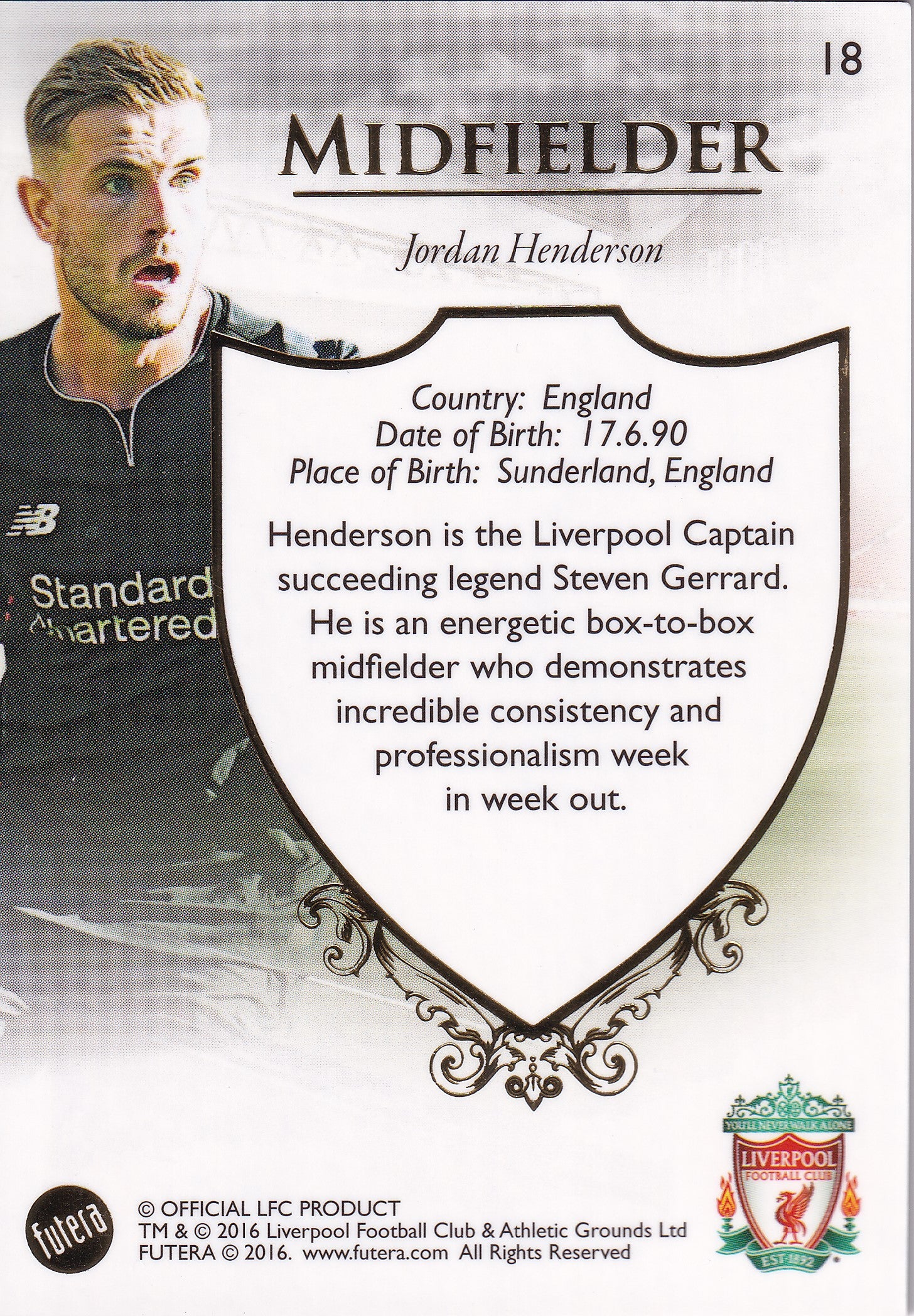 018. JORDAN HENDERSON - LIVERPOOL