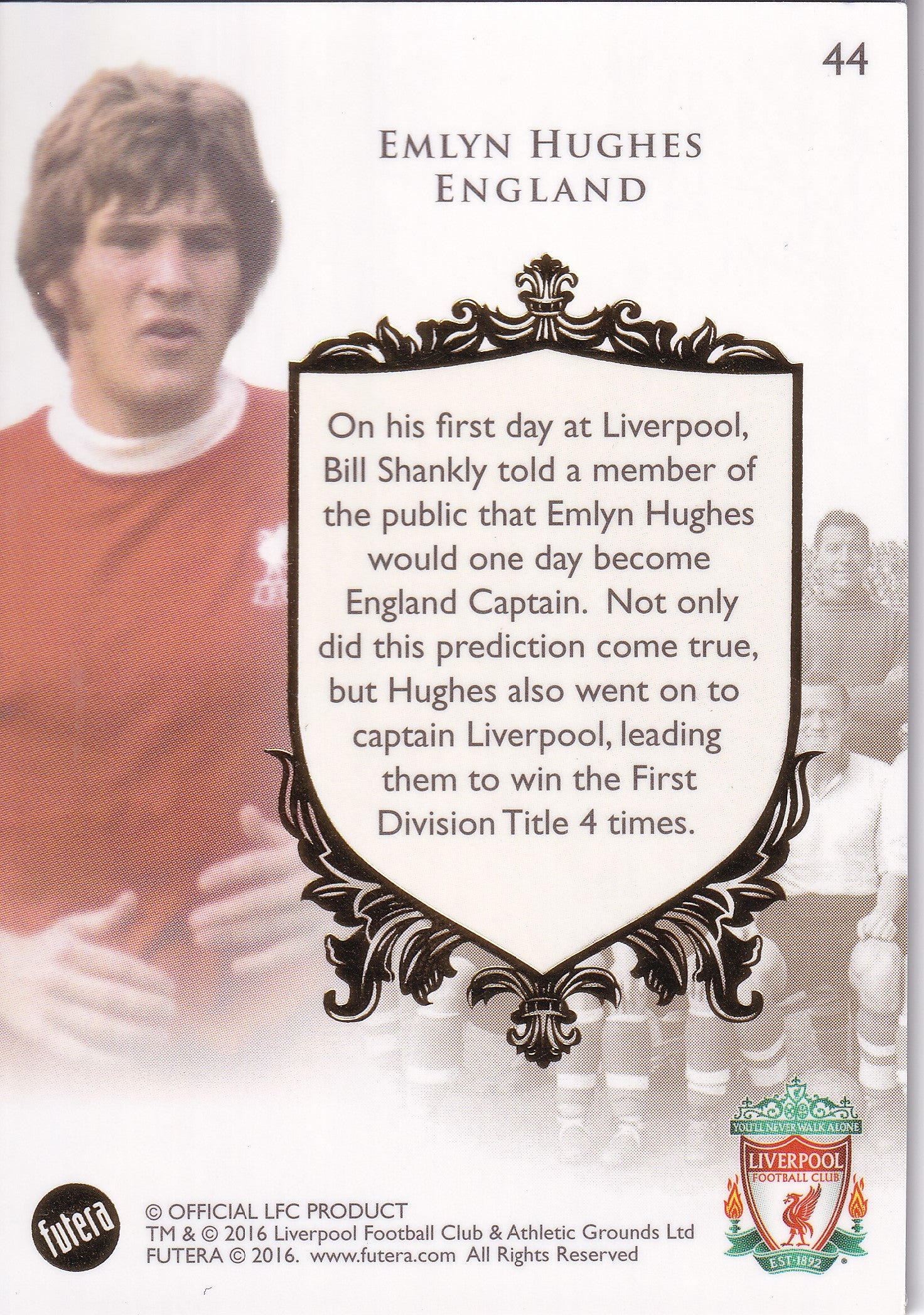 044. EMLYN HUGHES - LIVERPOL - THE GREATS
