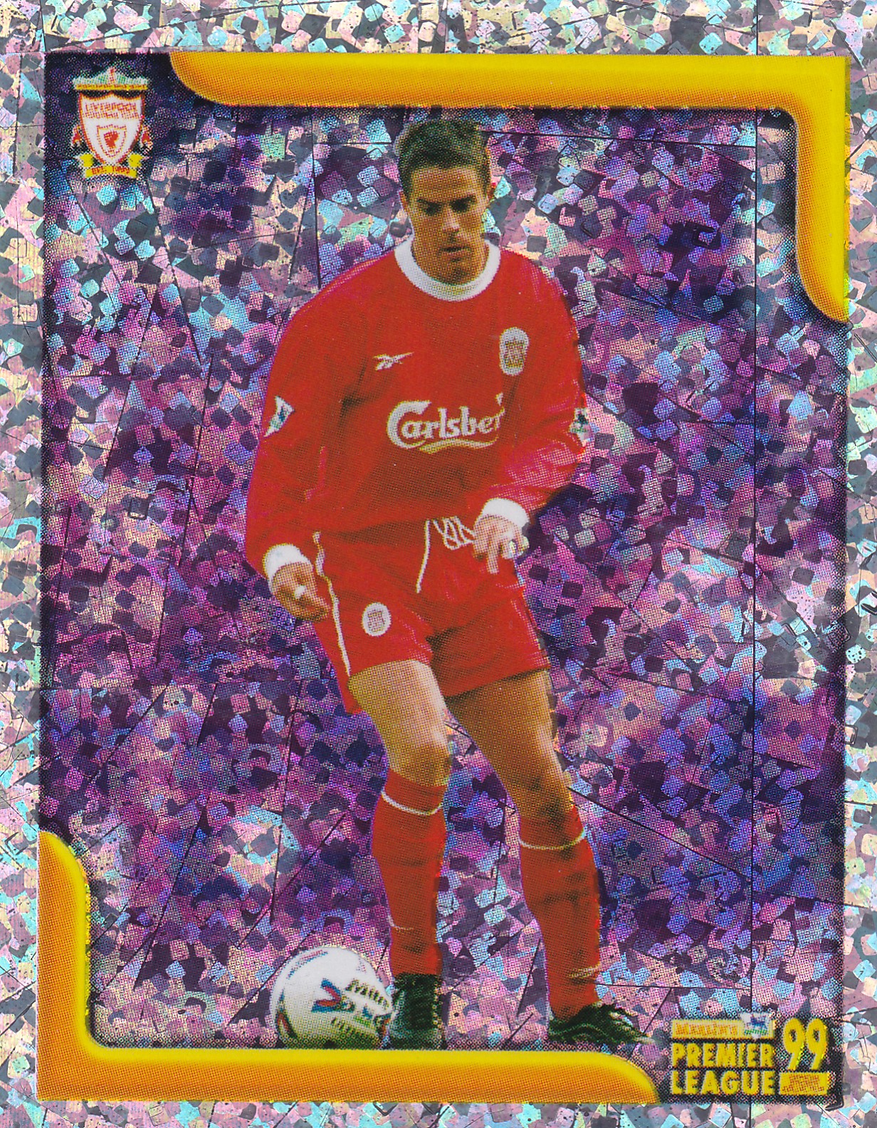 308. JAMIE REDKNAPP - LIVERPOOL - SUPER REFRACTOR - PURPLE FOIL