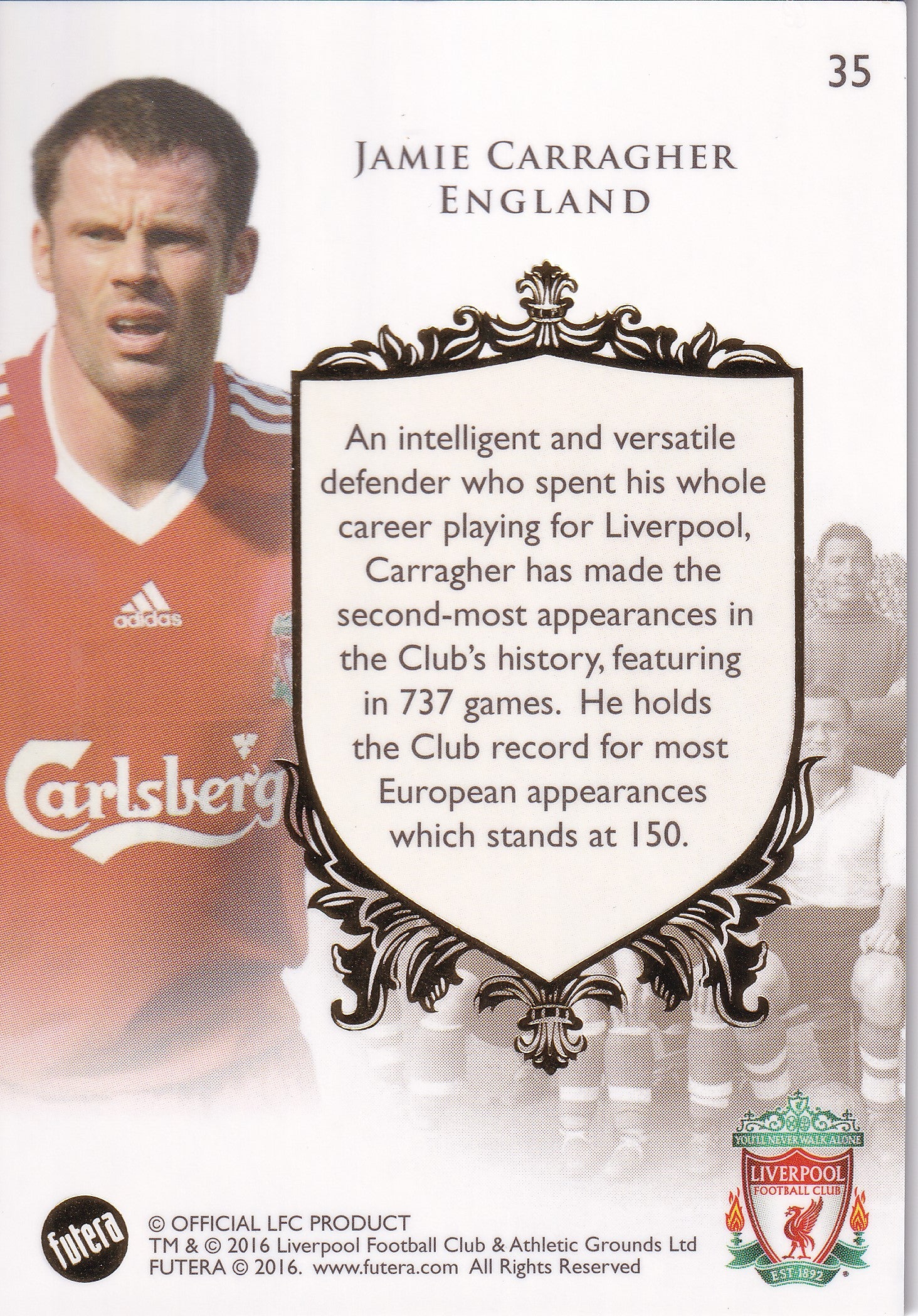 035. JAMIE CARRAGHER - LIVERPOOL - THE GREATS