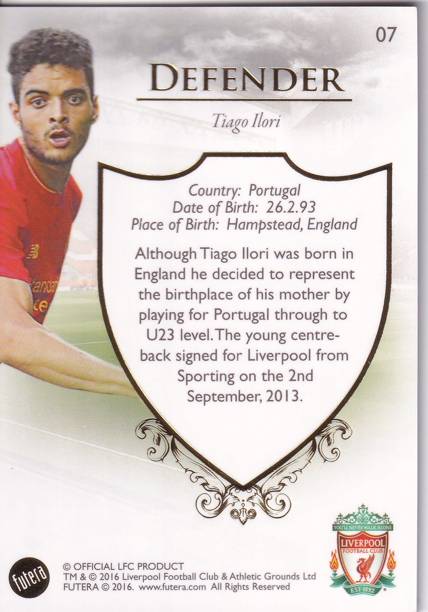 007. TIAGO LLORI - LIVEPROOL
