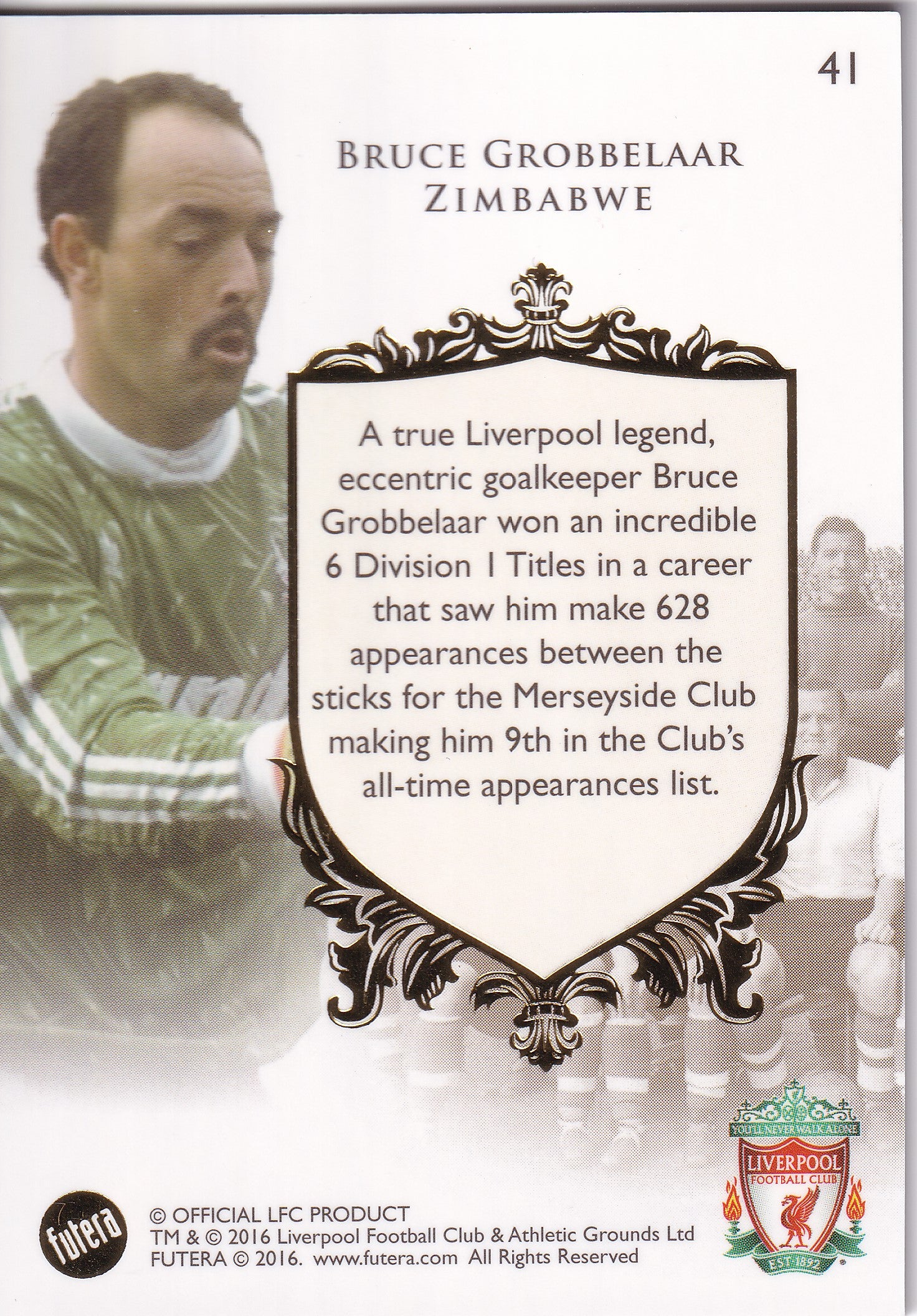 041. BRUCE GROBBELAAR - LIVERPOOL - THE GREATS