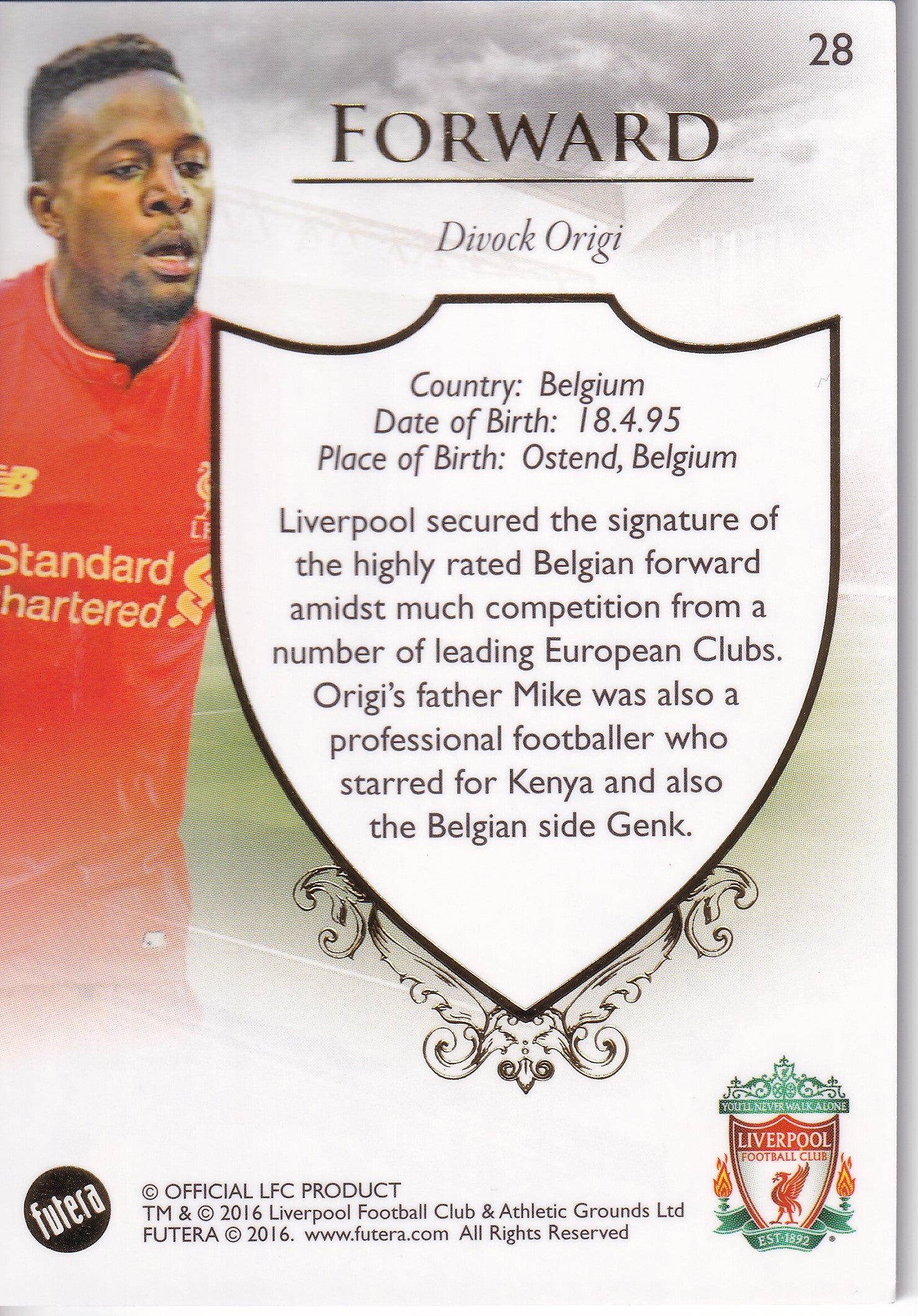 028. DIVOCK ORIGI - LIVERPOOL