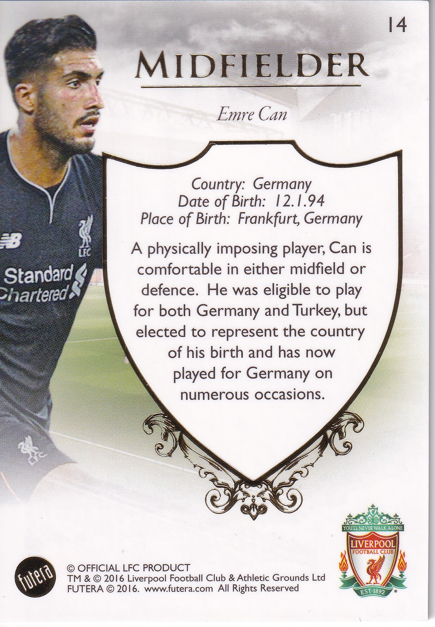 014. EMRE CAN - LIVERPOOL