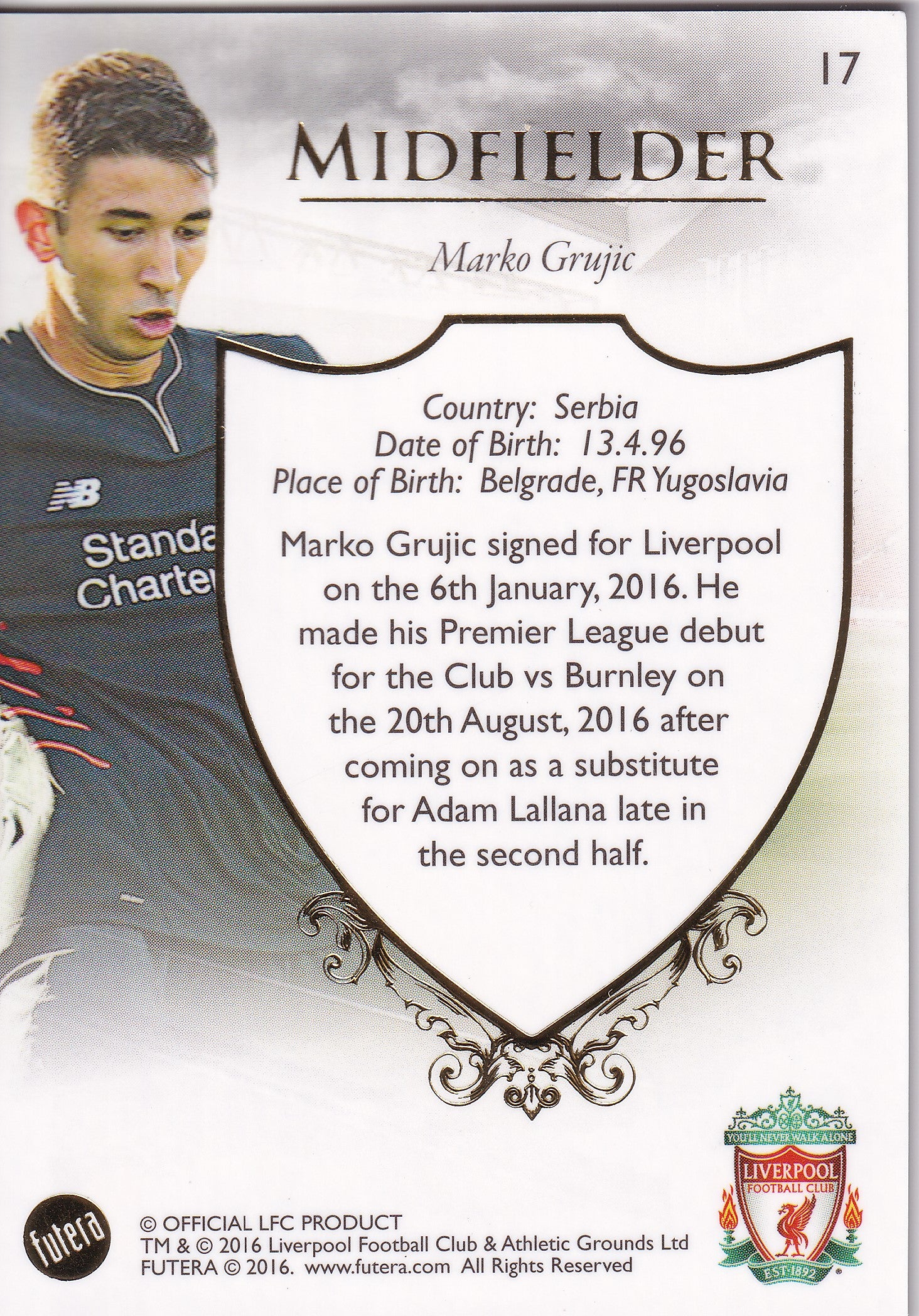 017. MARKO GRUJIC - LIVERPOOL
