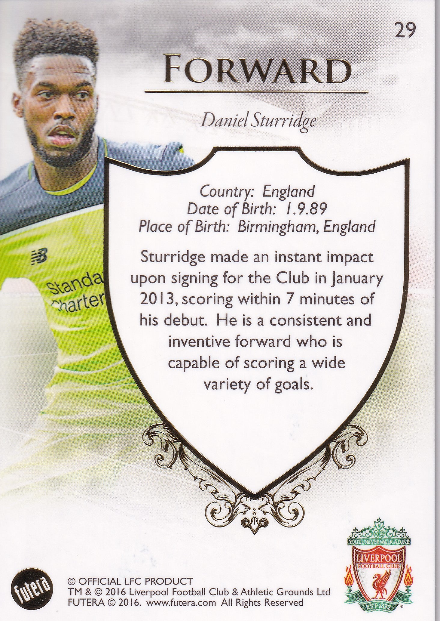 029. DANIEL STURRIDGE - LIVEPROOL