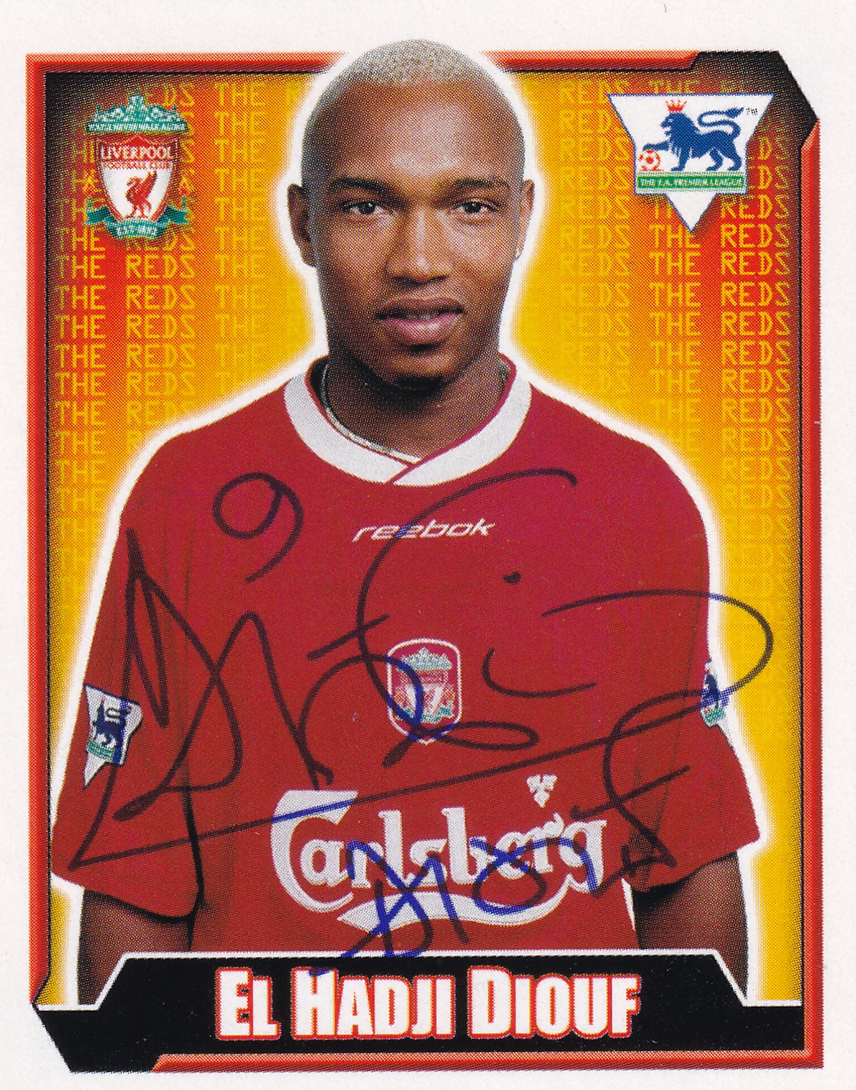 324. EL HADJI DIOUF - LIVERPOOL - GREEN BACK
