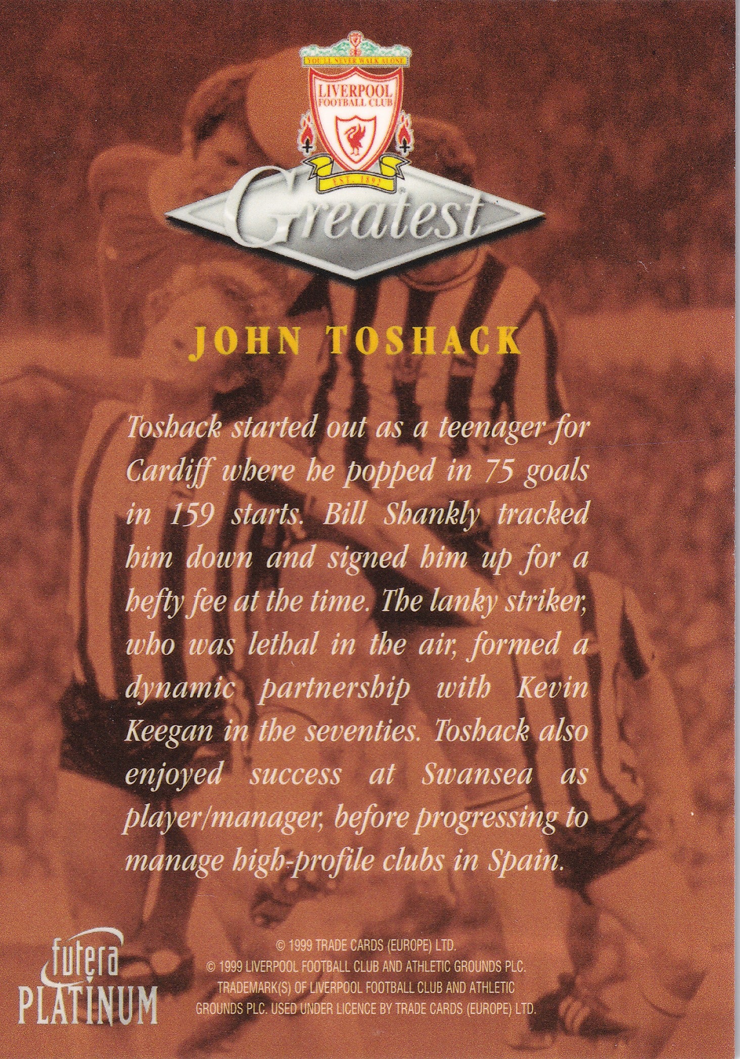 048. JOHN TOSHACK - GREATEST - LIVERPOOL