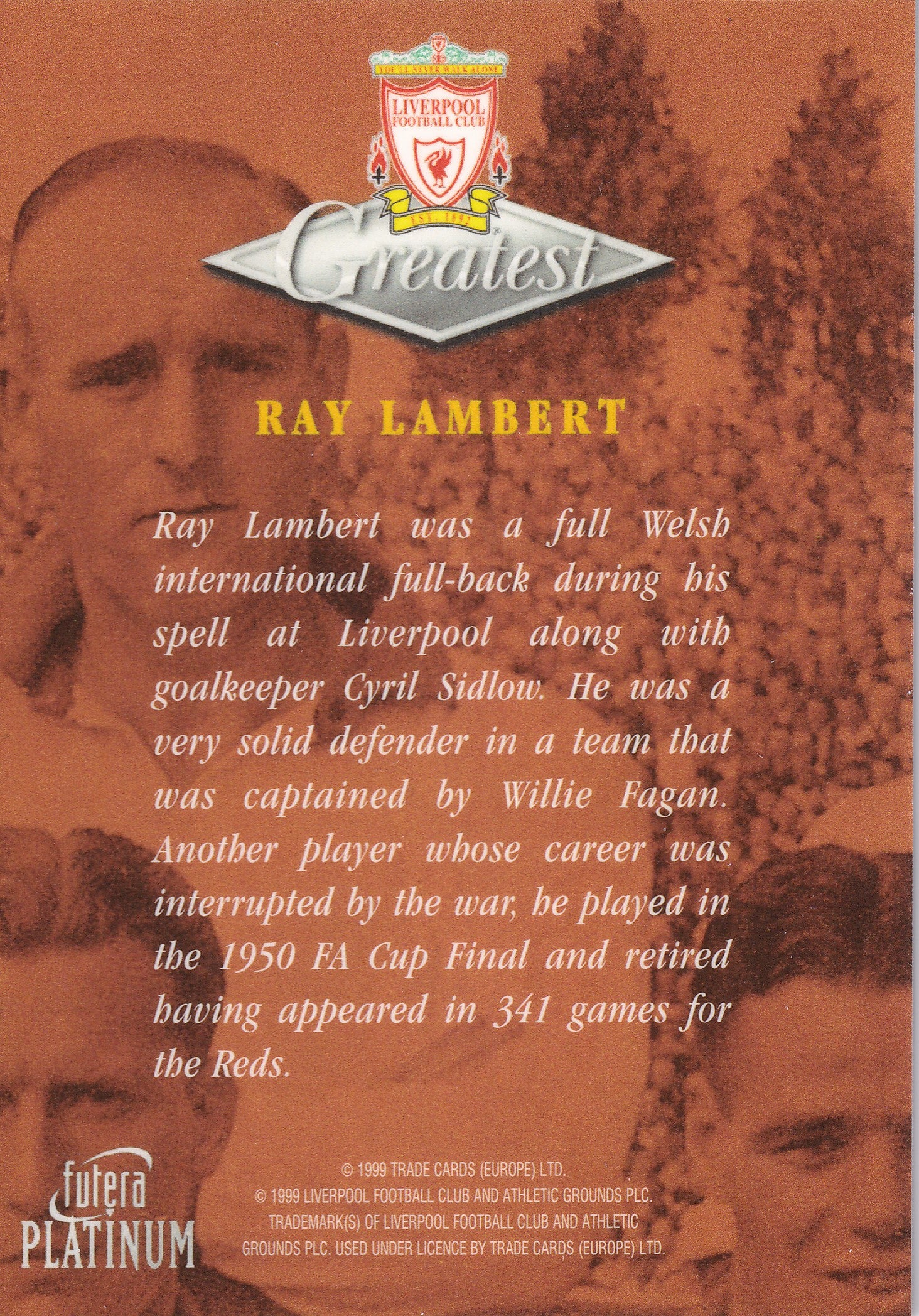 024. RAY LAMBERT - GREATEST - LIVERPOOL