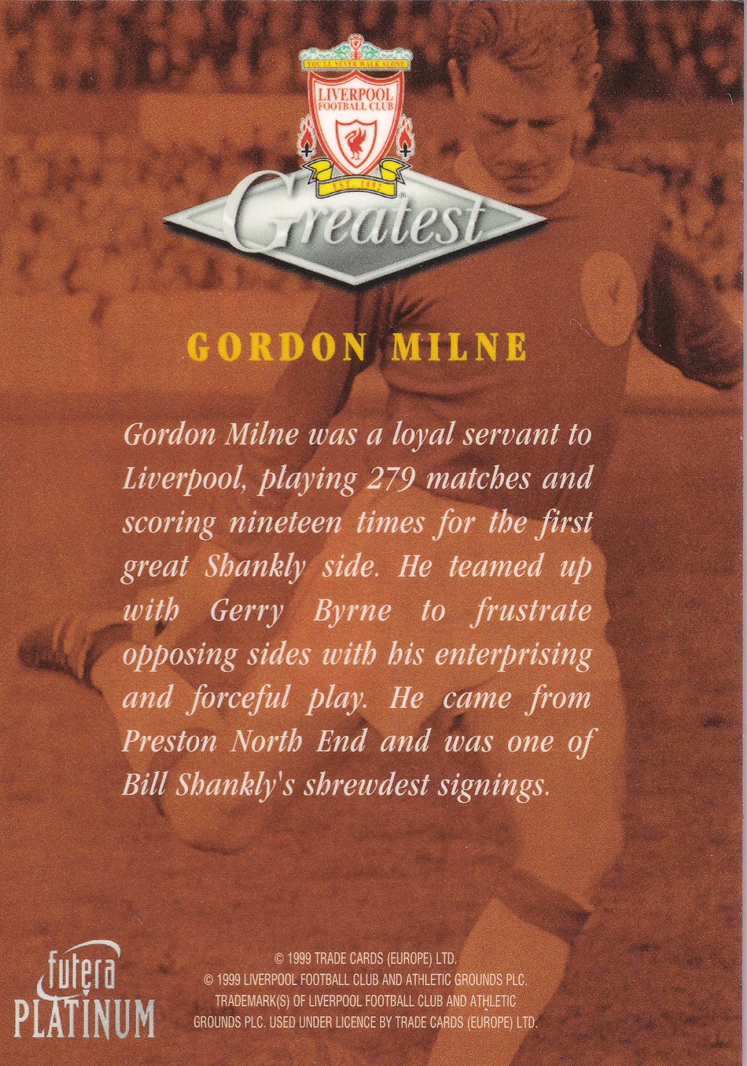 033. GORDON MILNE - GREATEST - LIVERPOOL