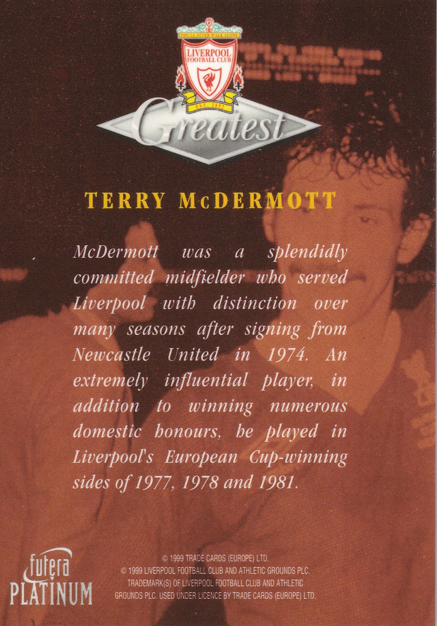 030. TERRY MCDERMOTT - GREATEST - LIVERPOOL