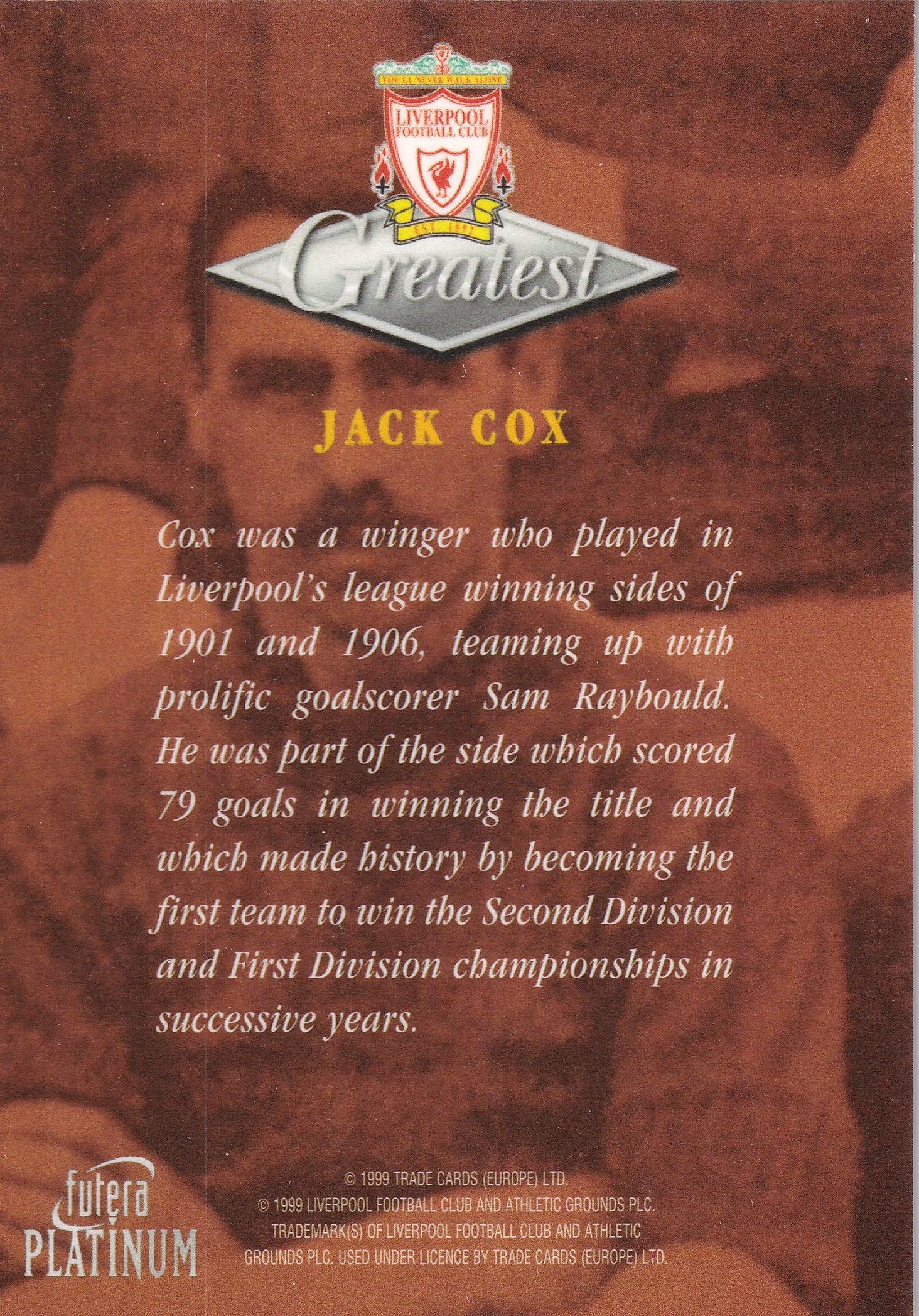 010. JACK COX - GREATEST - LIVERPOOL