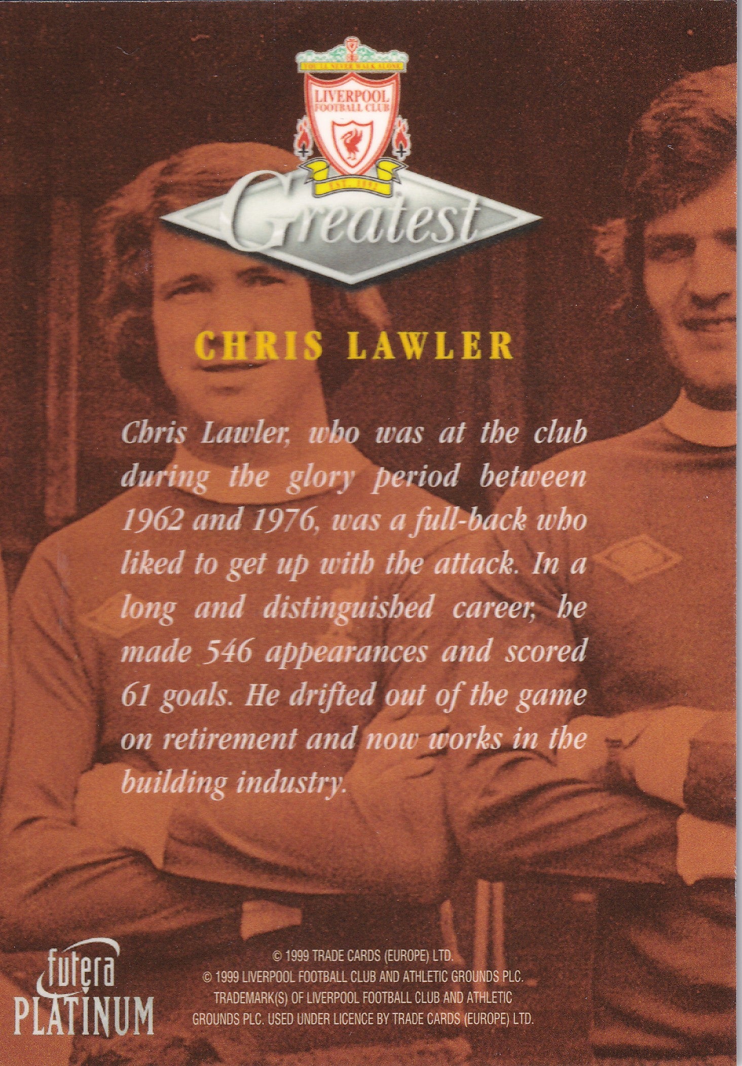 025. CHRIS LAWLER - GREATEST - LIVERPOOL