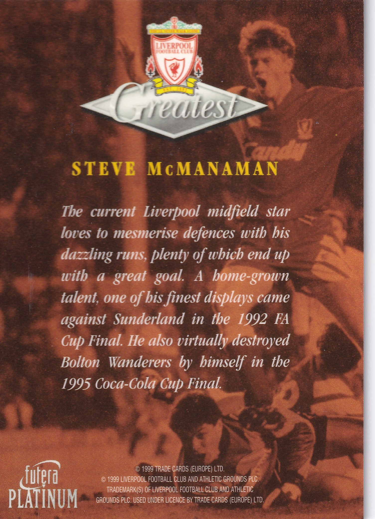 031. STEVE McMANAMAN - GREATEST - LIVERPOOL