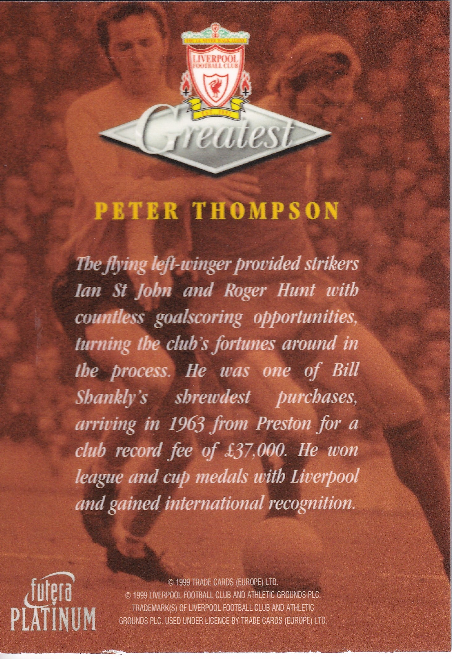 046. PETER THOMPSON - GREATEST - LIVERPOOL