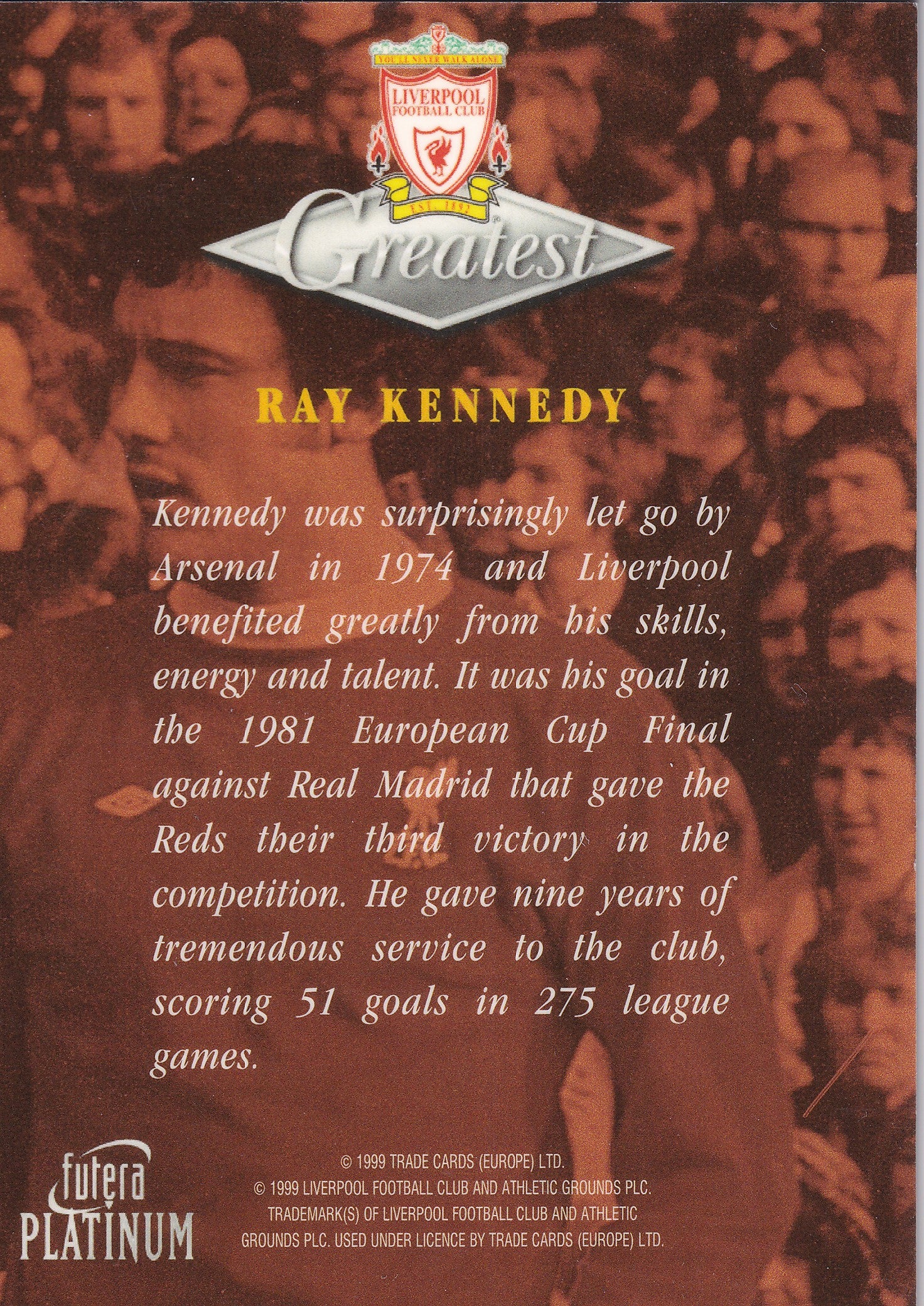 023. RAY KENNEDY - GREATEST - LIVERPOOL