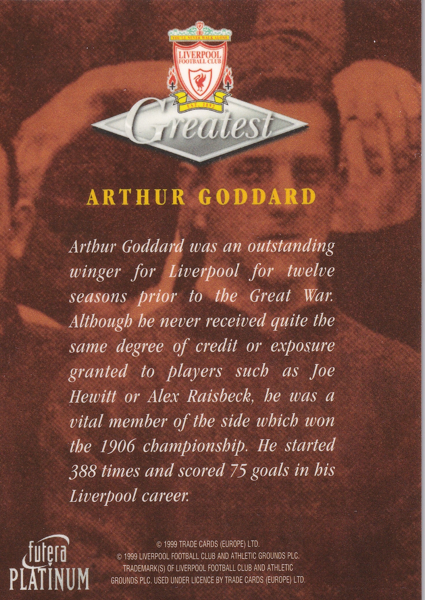 014. ARTHUR GODDARD - GREATEST - LIVERPOOL