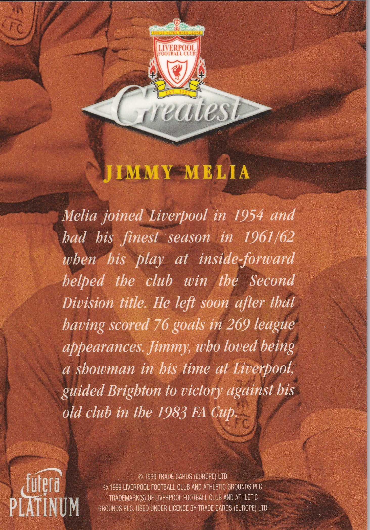 032. JIMMY MELIA - GREATEST - LIVERPOOL